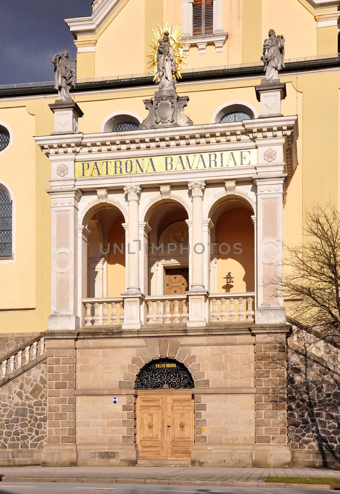 Portal of church Maria Himmelfahrt in Deggendorf, Bavaria by rbiedermann