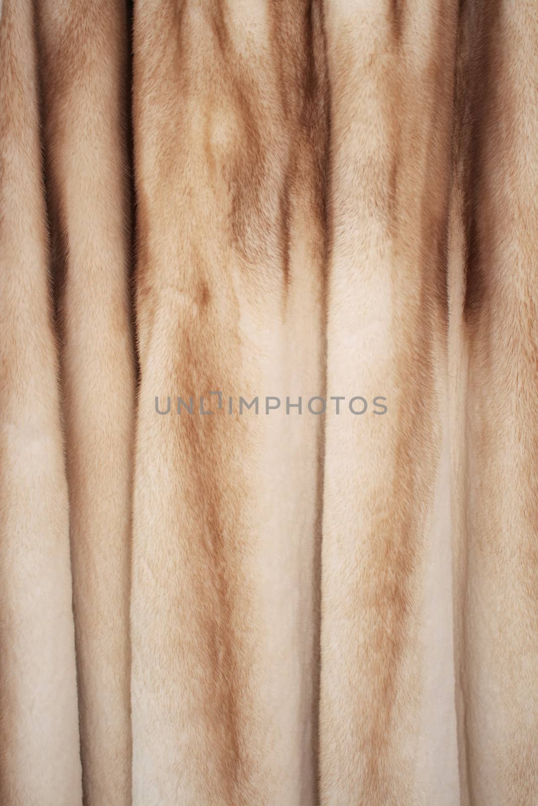 The texture of the fur fluffy women's coats, close-up.