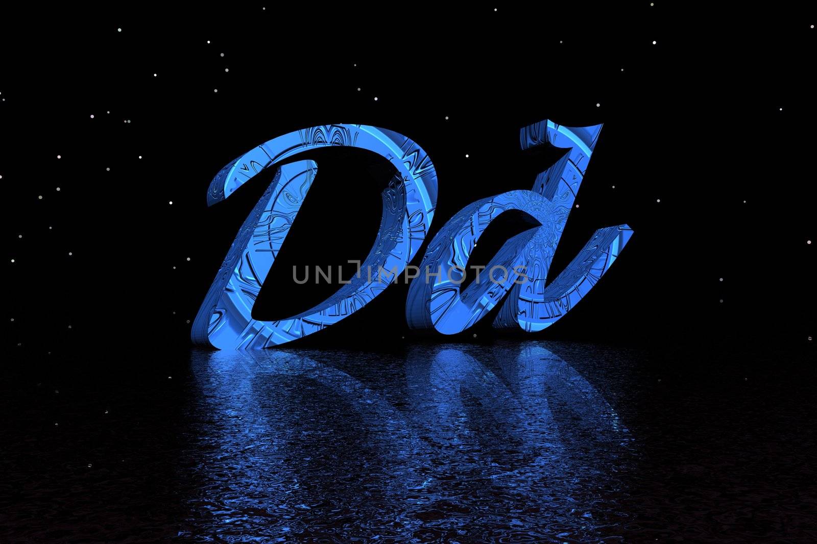 letter d blue and black