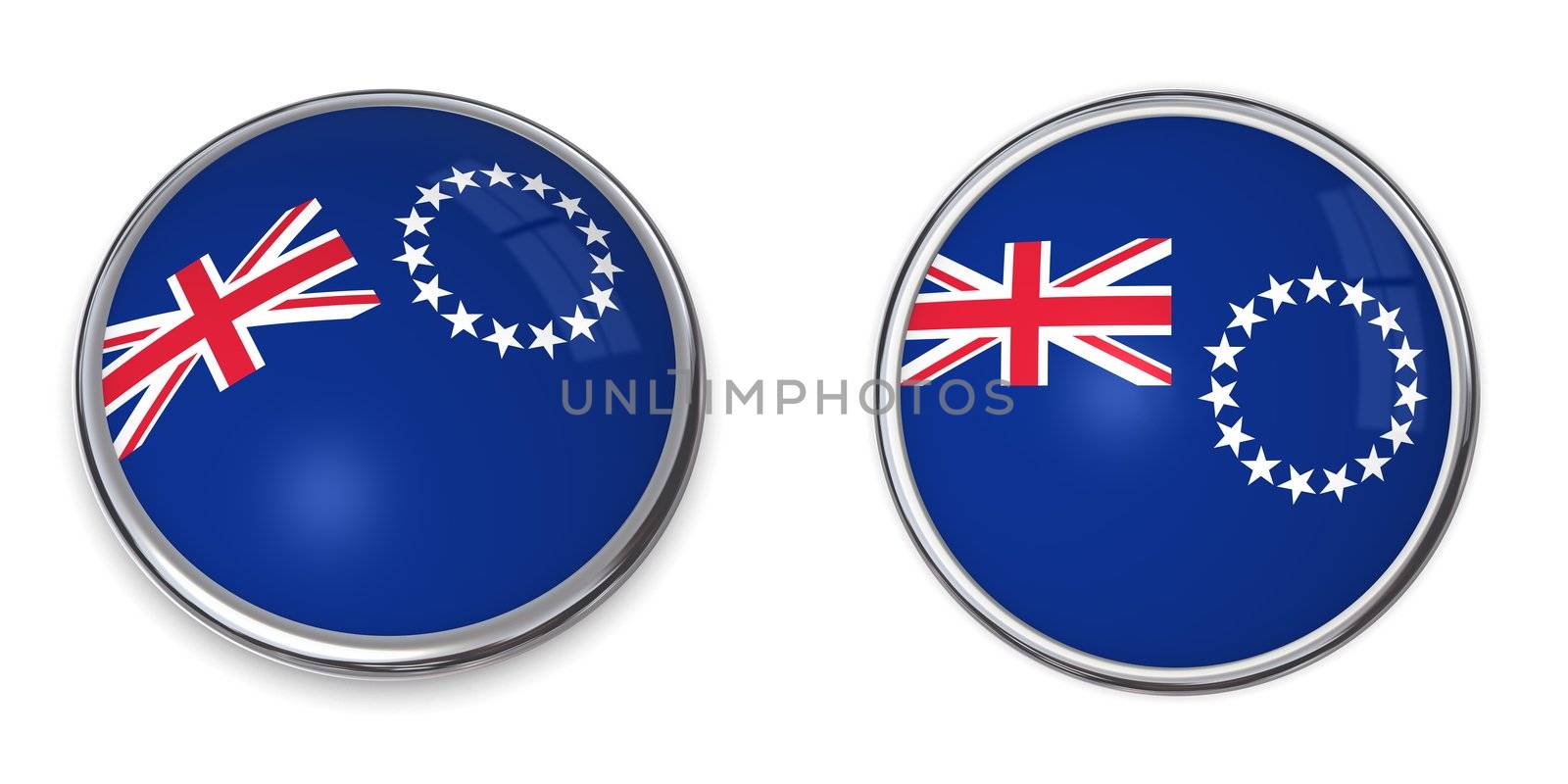 Banner Button Union of Cook Islands by PixBox