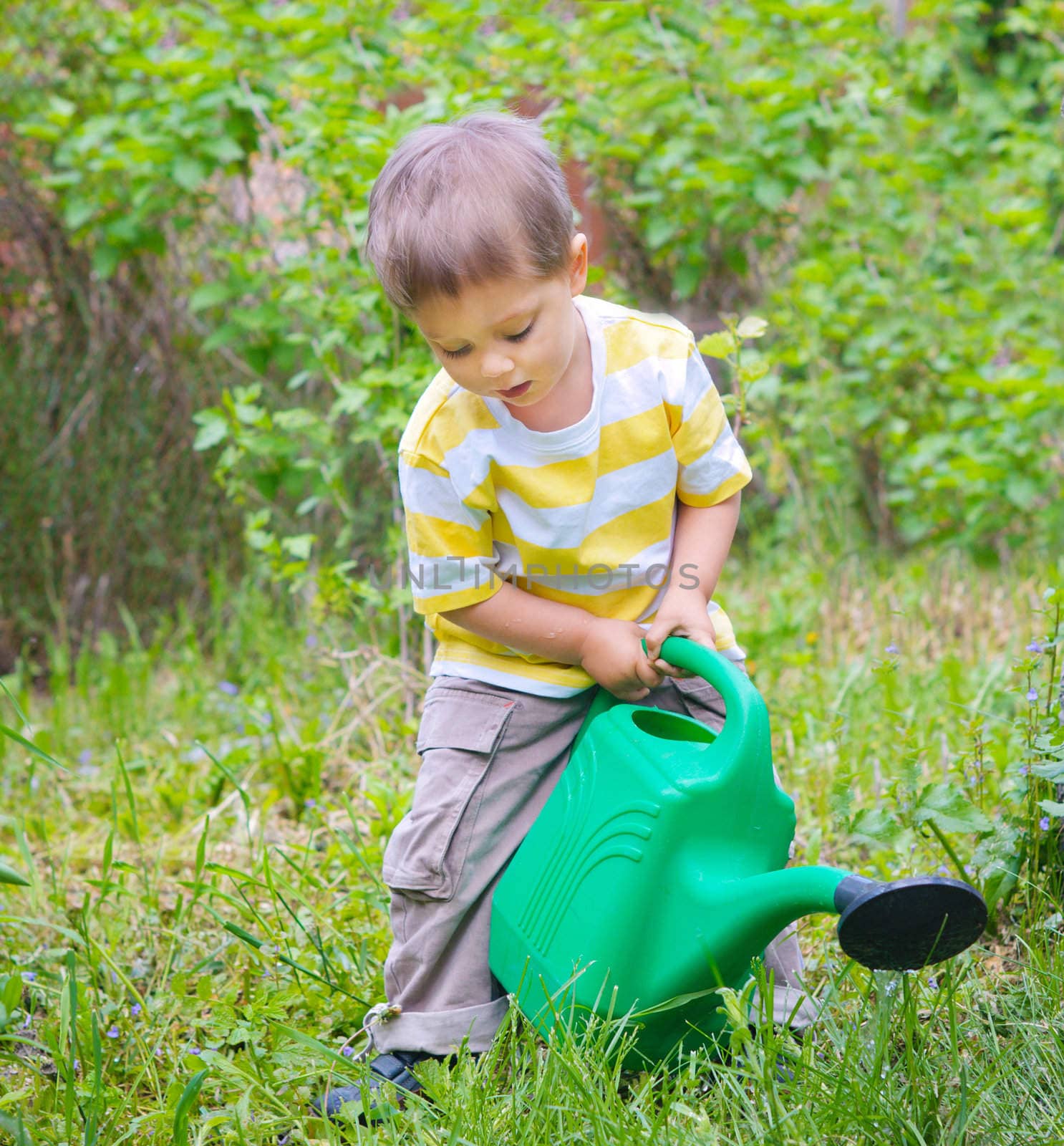 Young Boy In The Garden by maxoliki