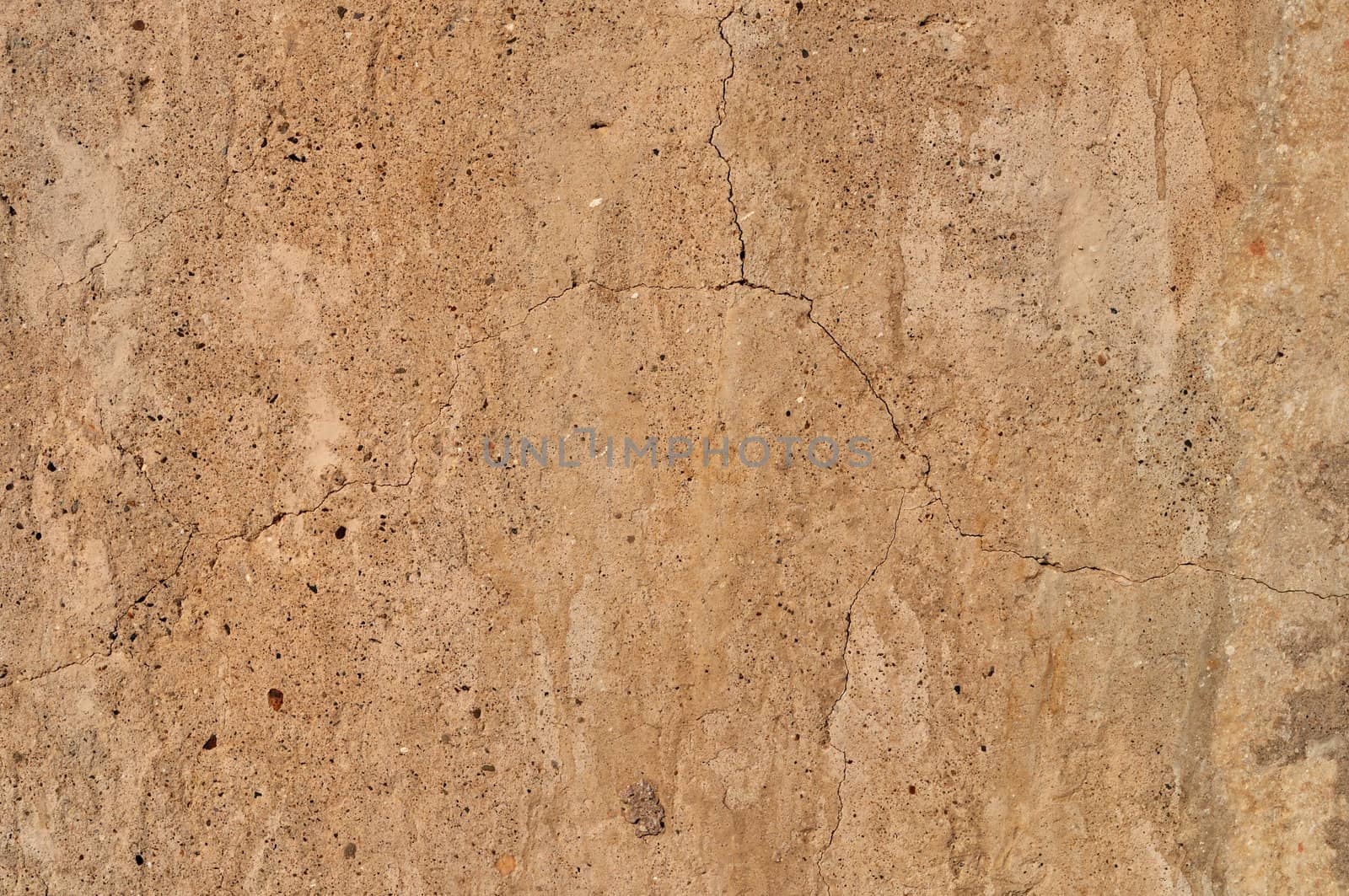 Close up of old cracked gray concrete wall background