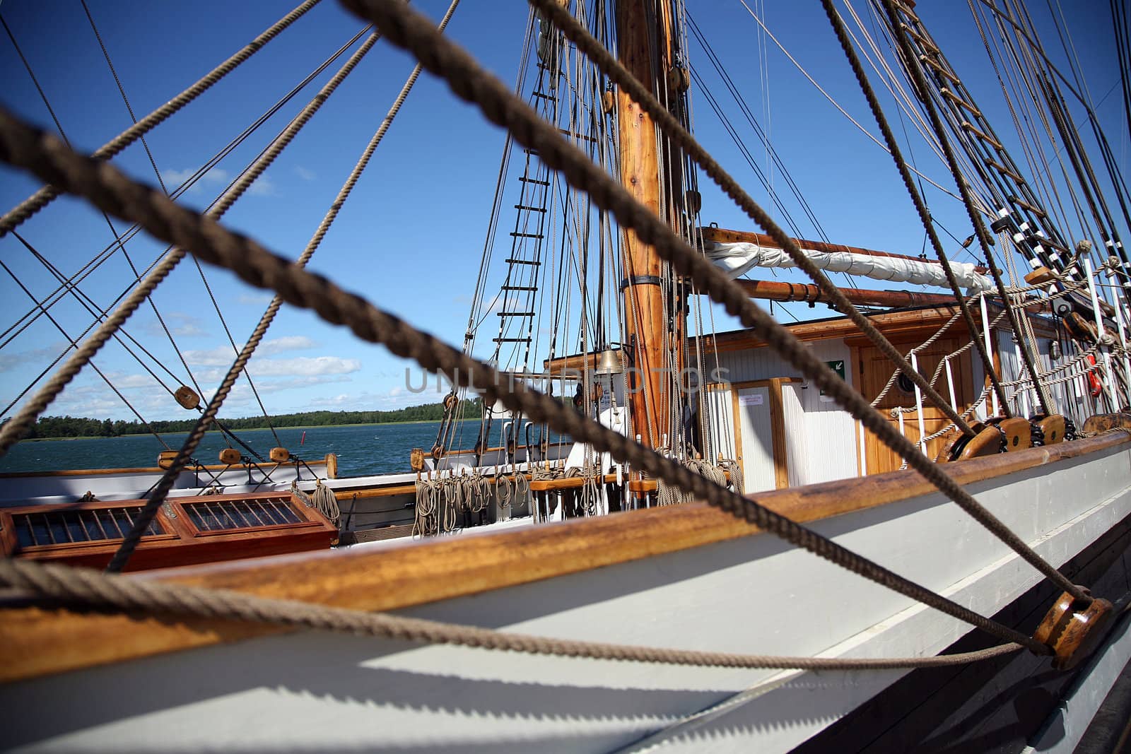 Details of old sailing ship
