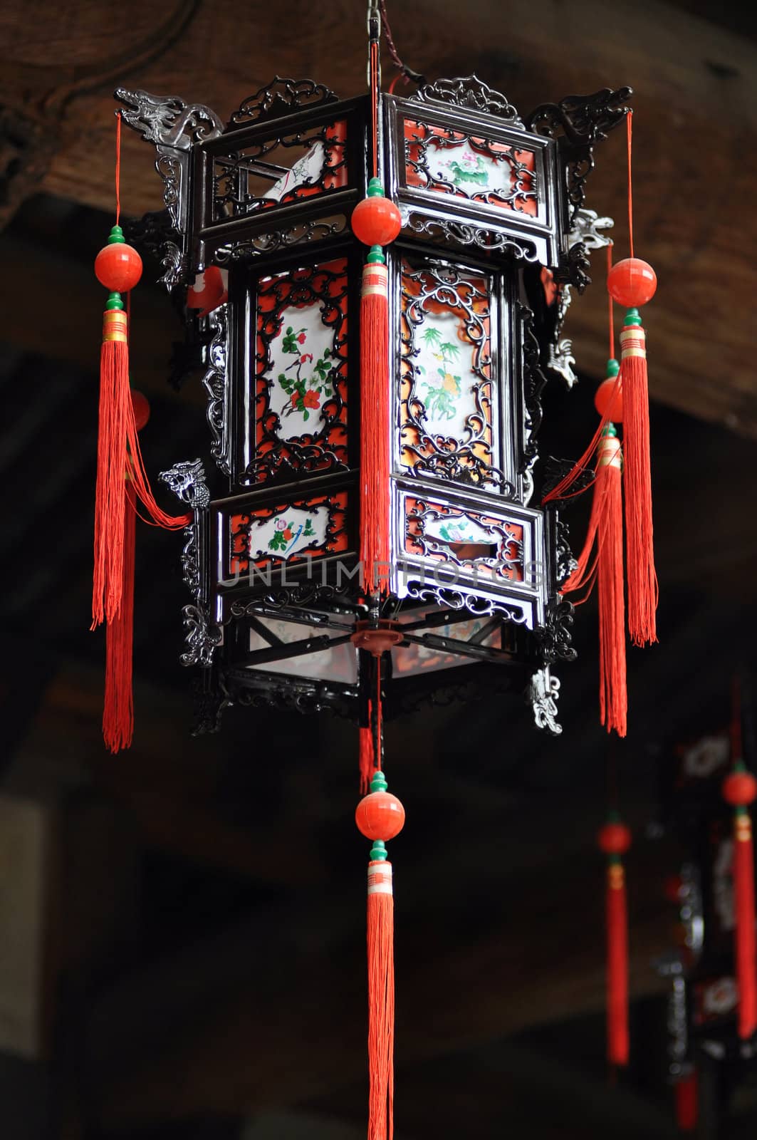 A typical Chinese ancient palace lantern