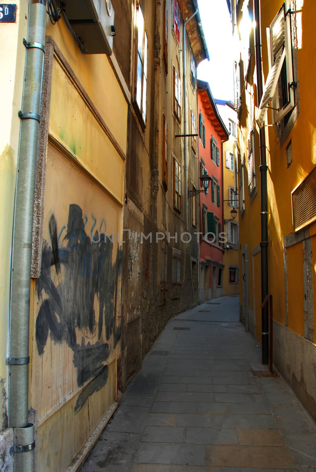 street and architectural details of Trieste, Italy