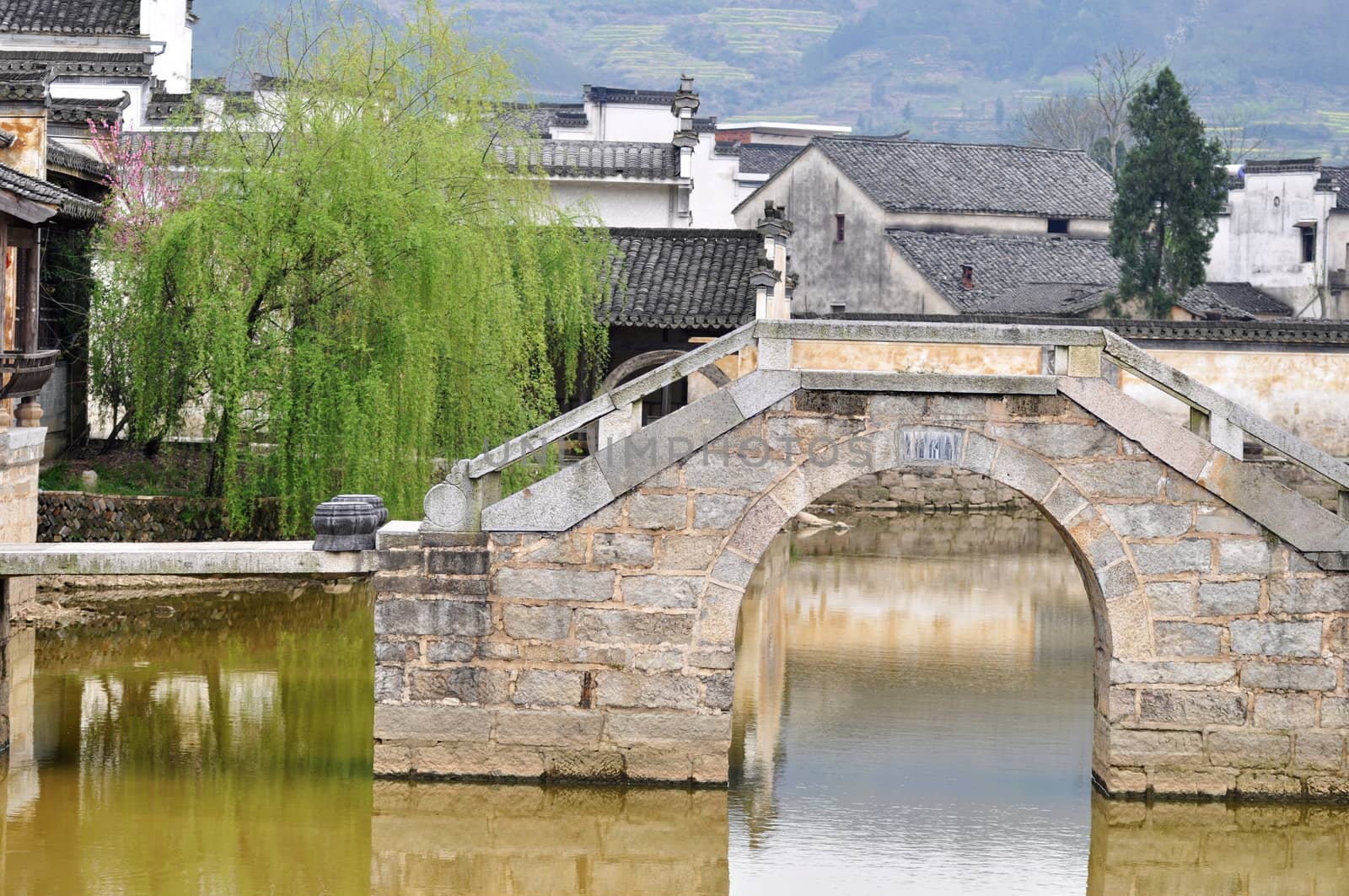 Landscape of a typical Chinese ancient village 
