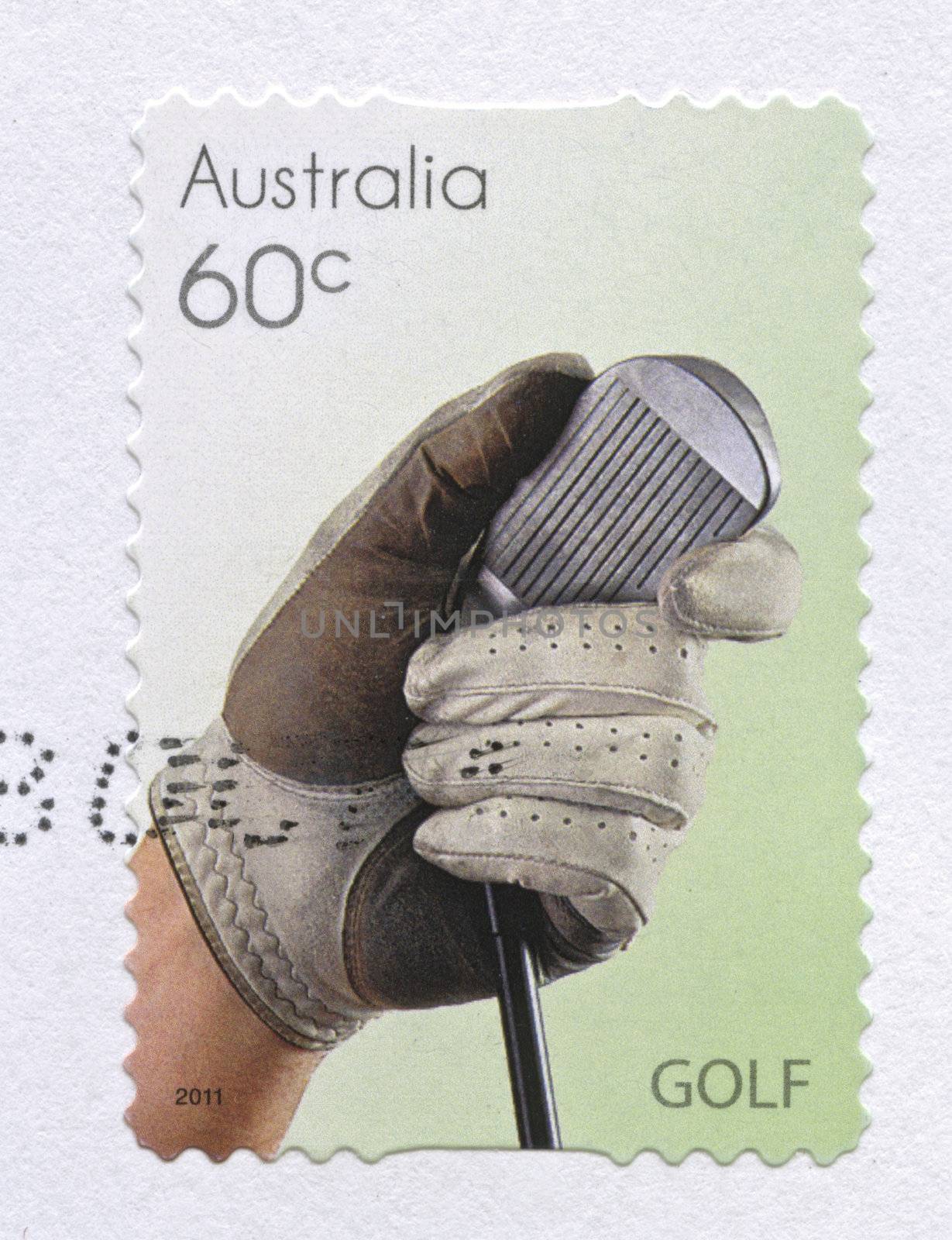 Golf Sport Stamps printed in  Australia