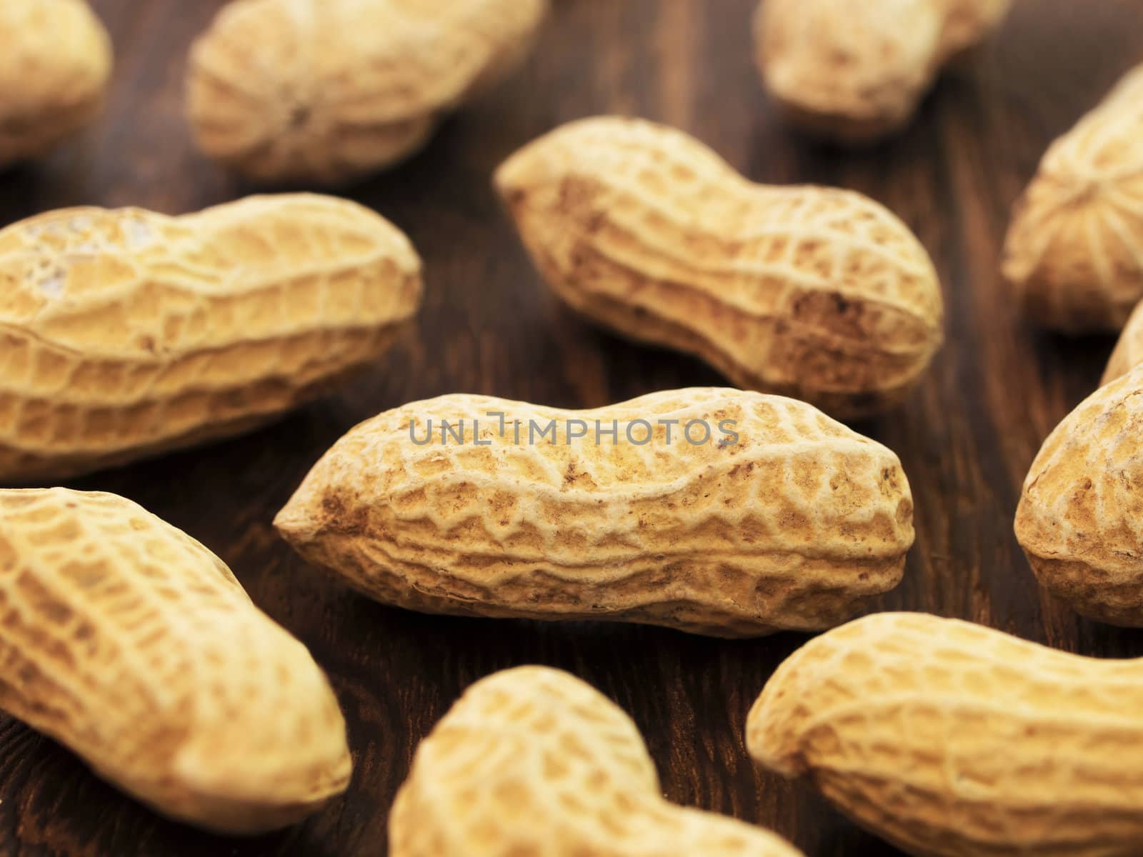 close up of groundnuts on table