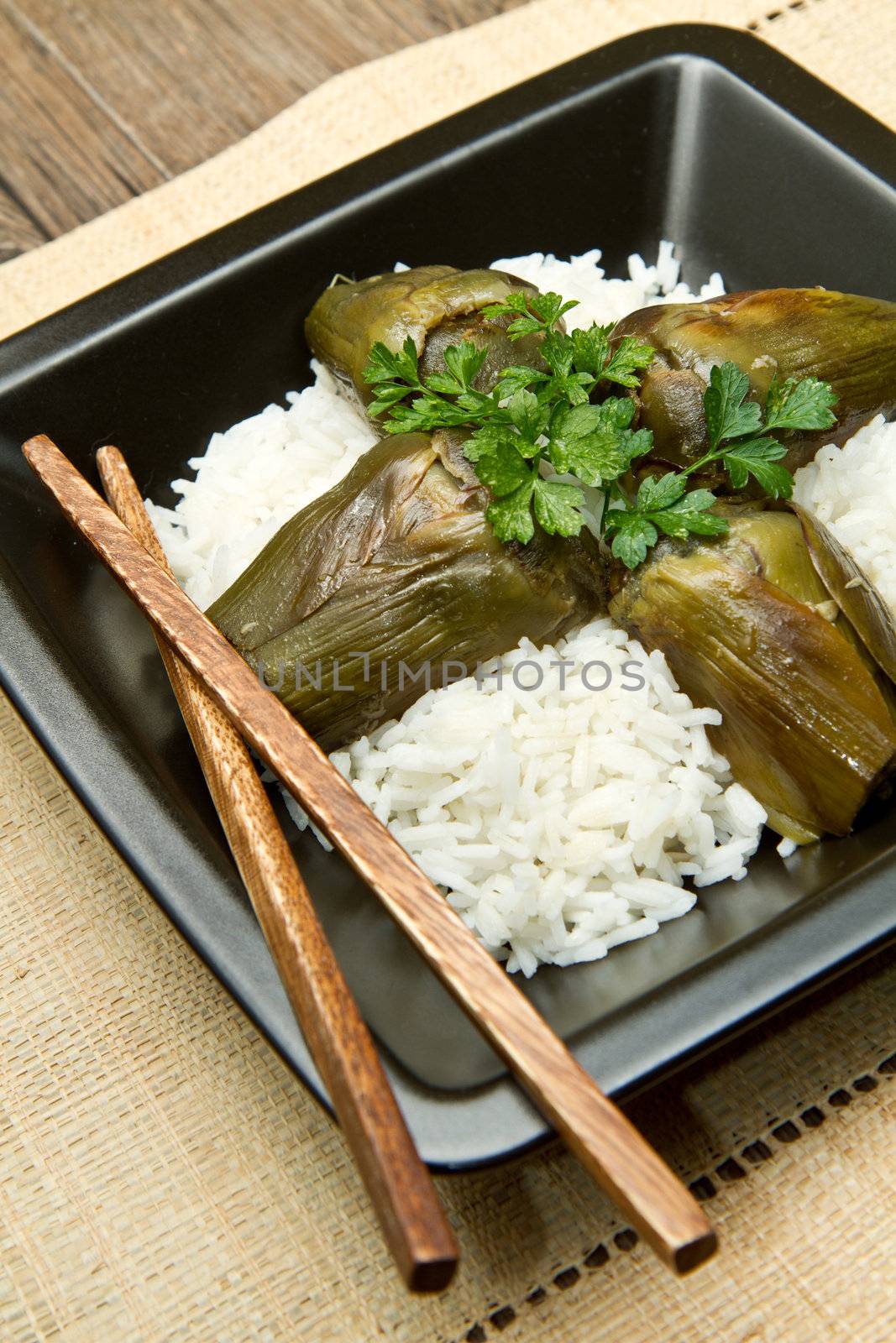 risotto with artichokes  by lsantilli