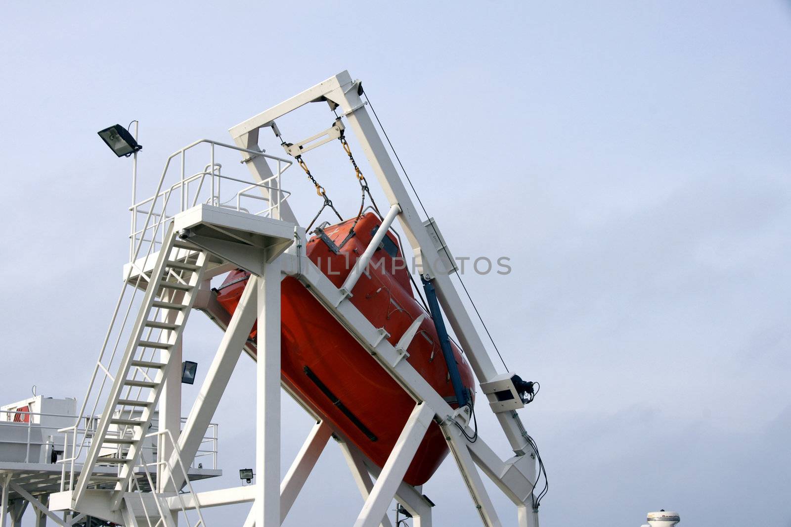 Lifeboat save lives during an accident at sea