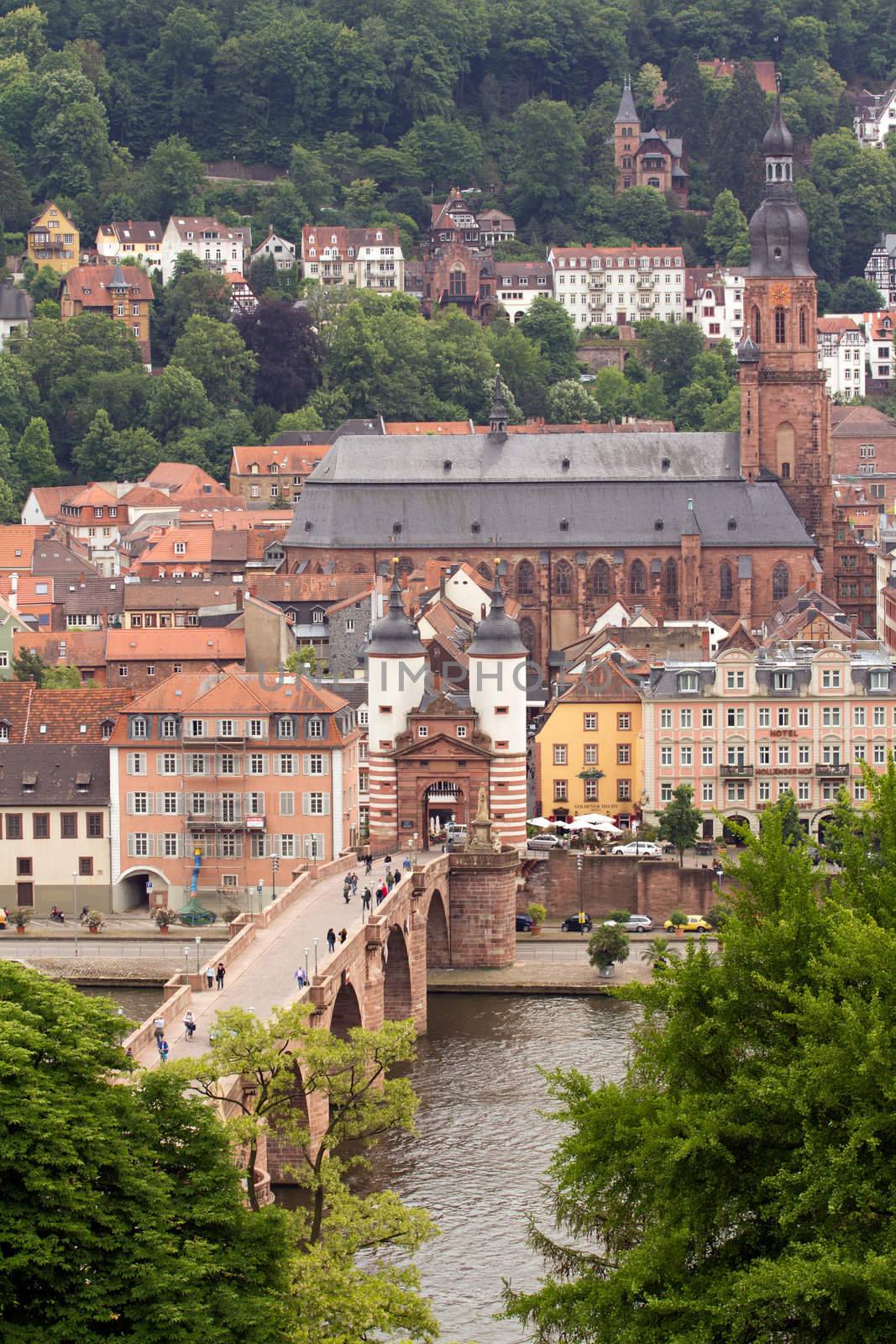 The 'Alte Br�cke' or Old Bridge of Heidelberg, Germany