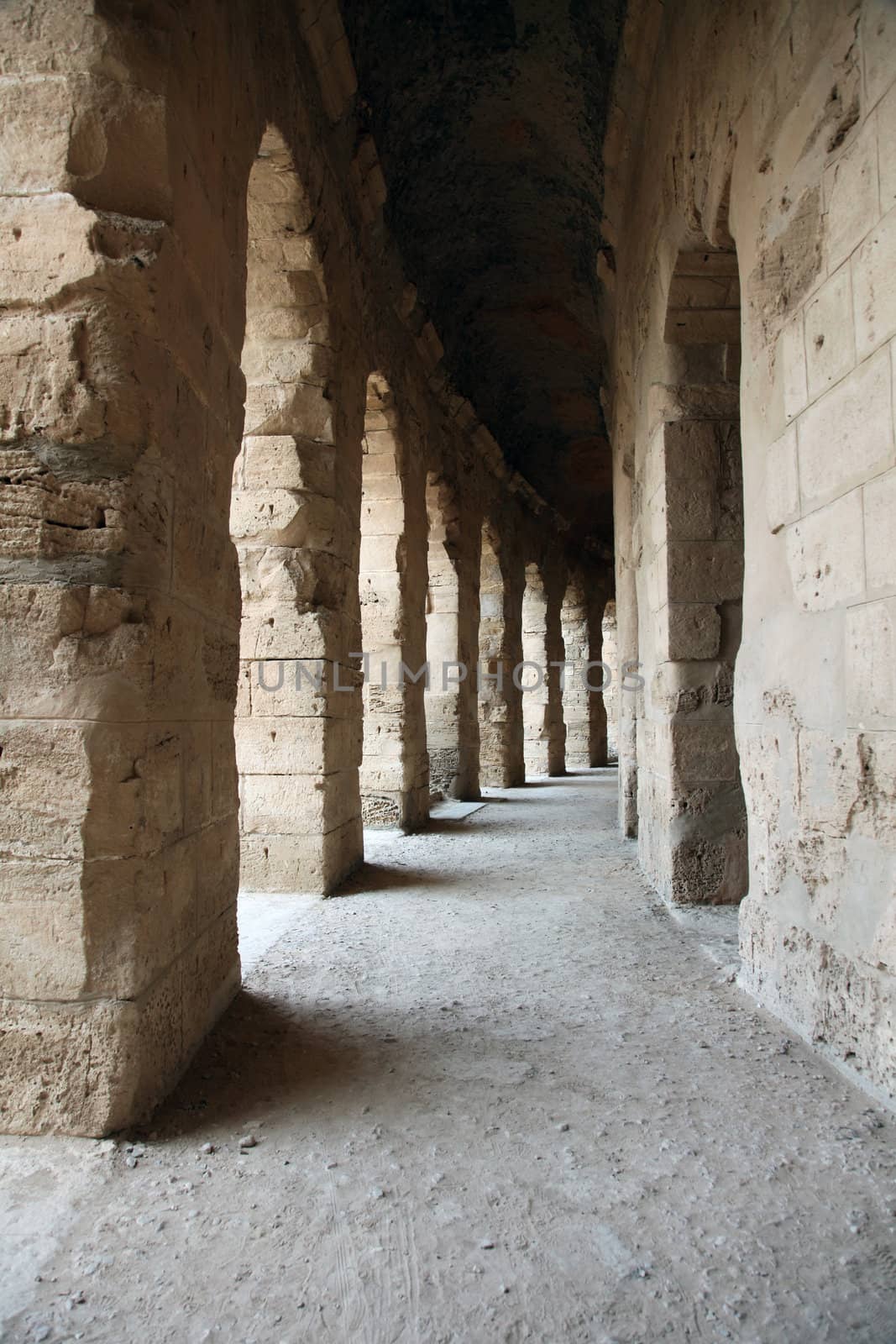 The amphitheater in El-Jem, Tunisia