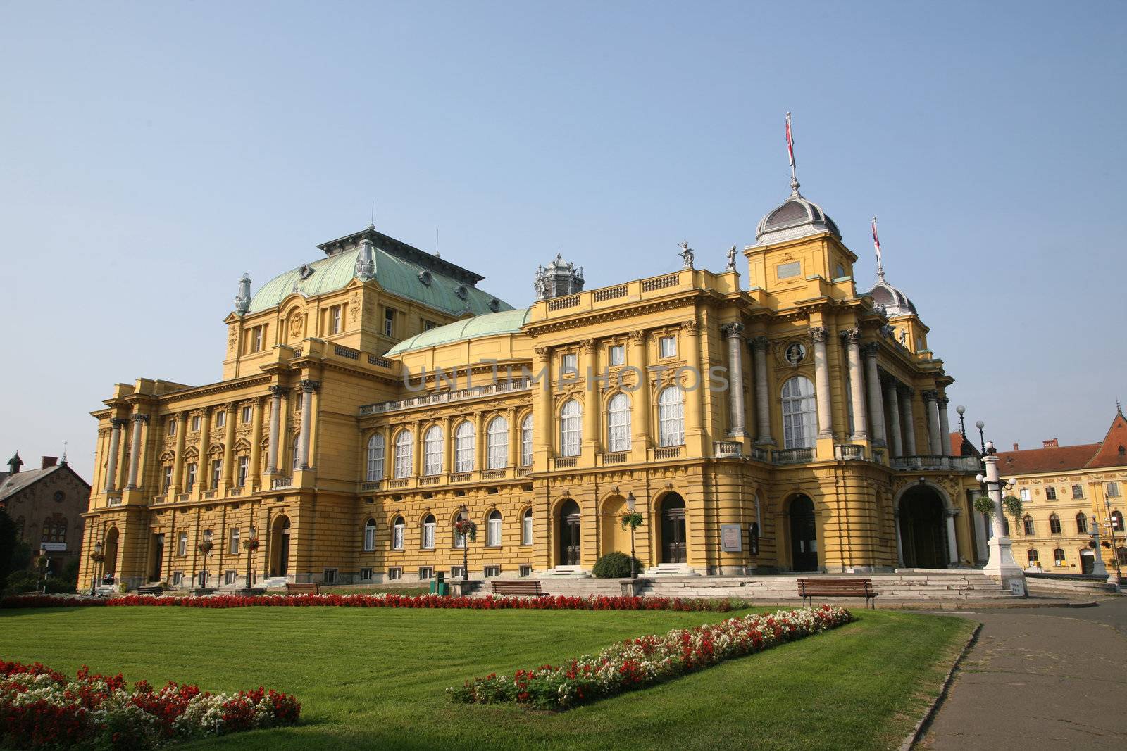 The Croatian National Theatre - Zagreb by atlas