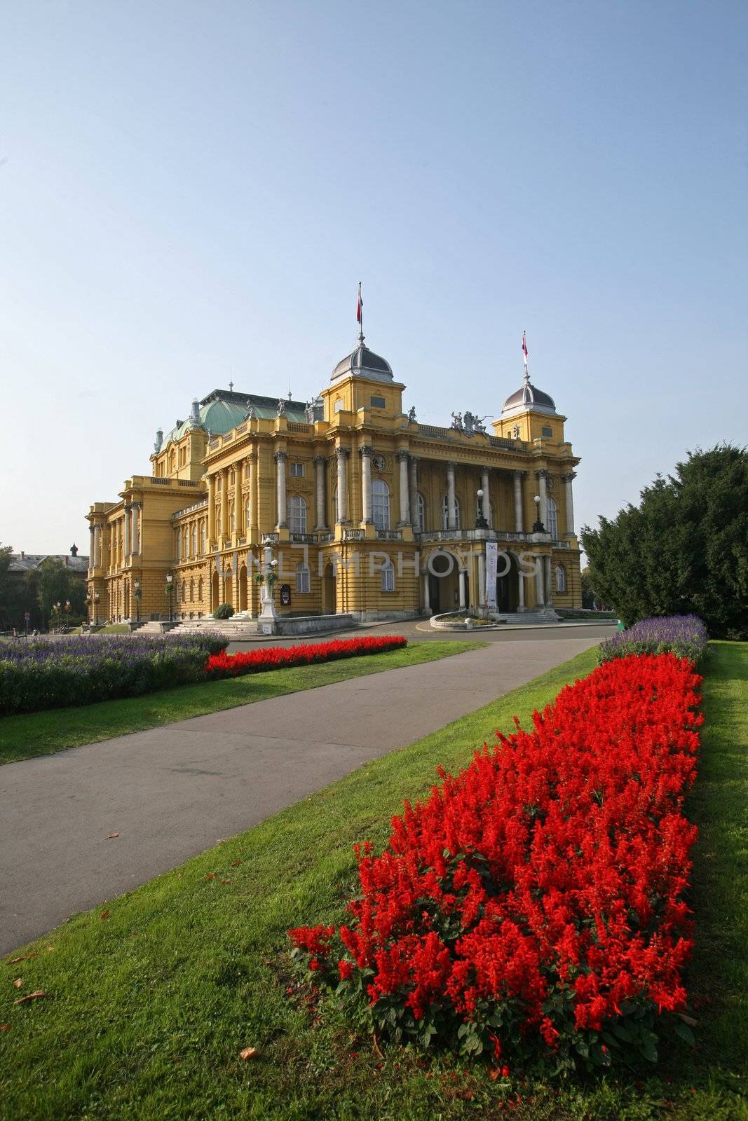 The Croatian National Theatre - Zagreb by atlas
