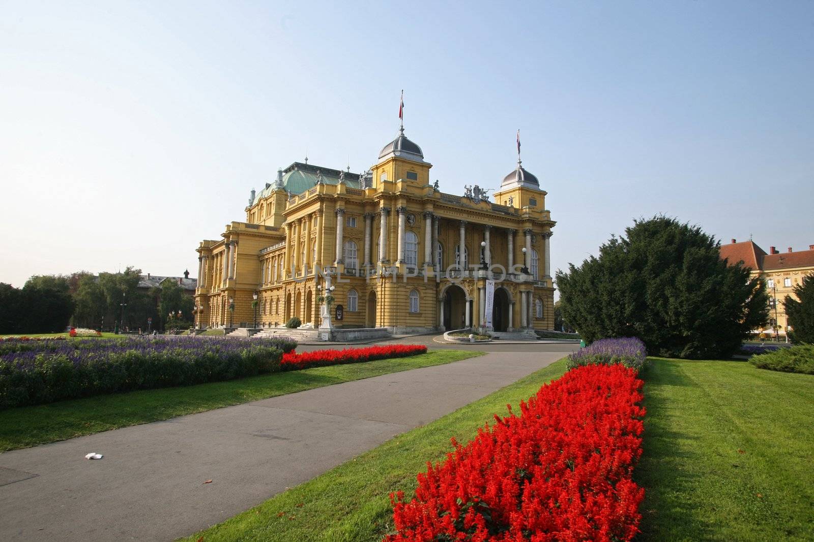 The Croatian National Theatre - Zagreb by atlas