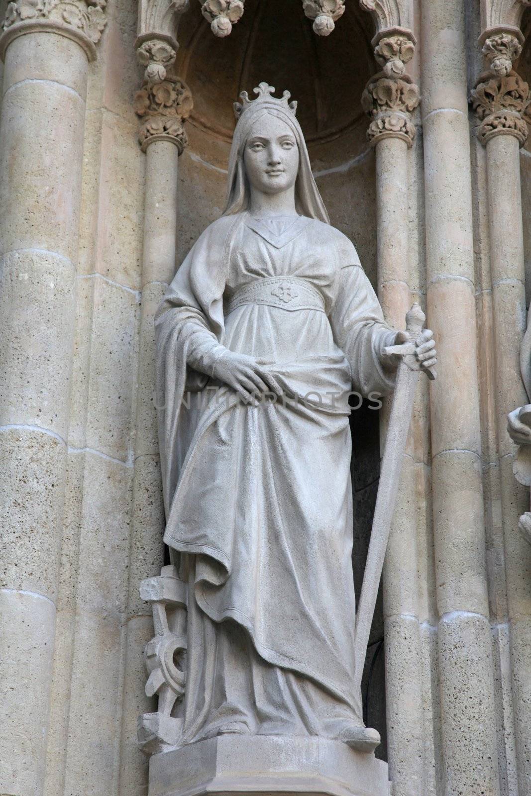 Saint Catherine of Alexandria, Portal of the Zagreb cathedral