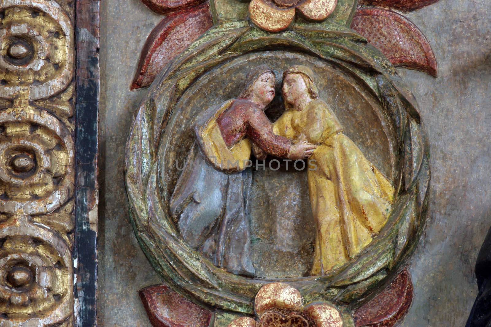 The Visitation, Mysteries of the Rosary by atlas