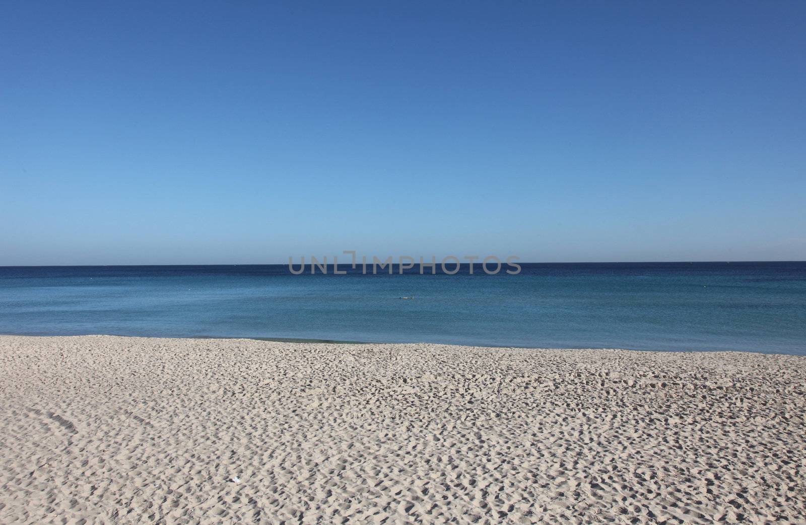 Beautiful scene of a the sea and beach