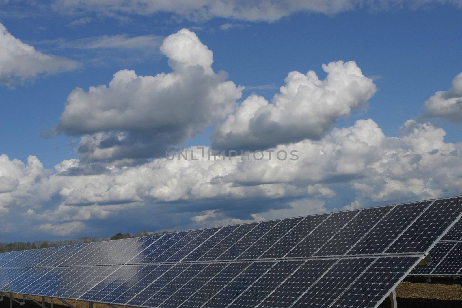 solar collector energy plant outside against sky