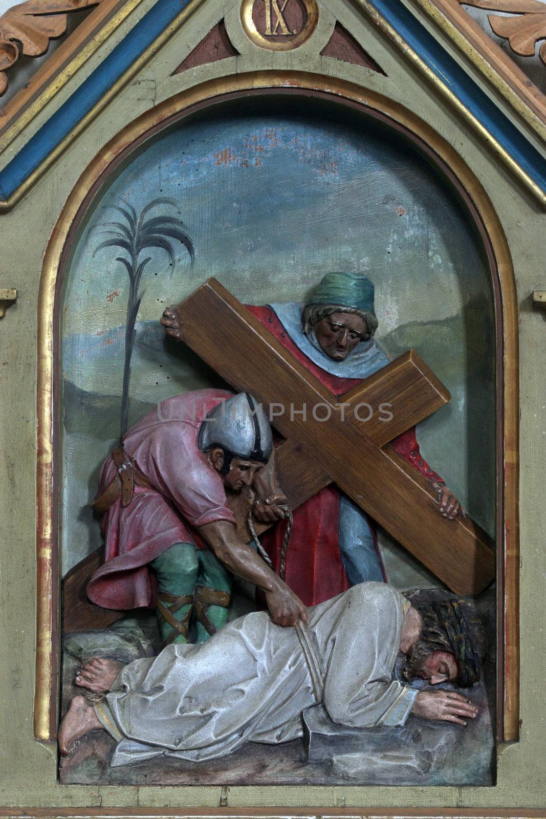Jesus falls the third time by atlas