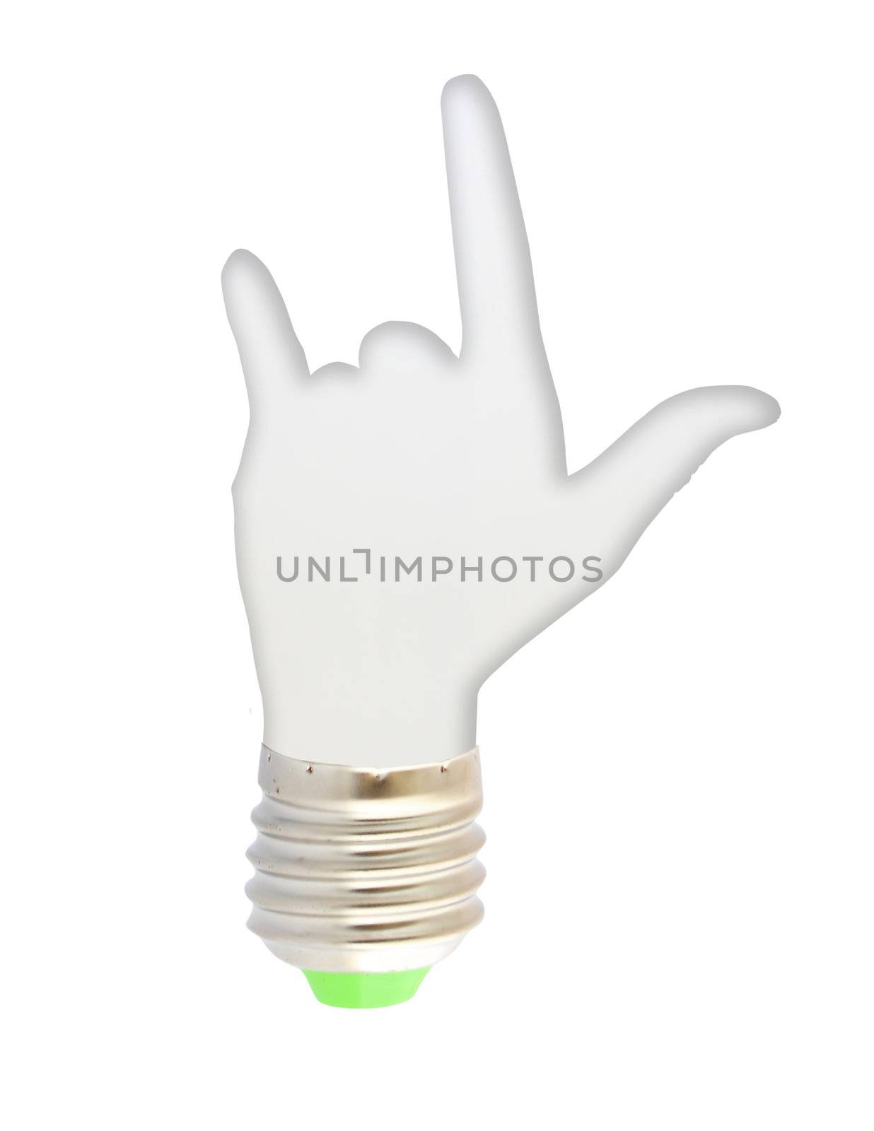 light bulb - hand