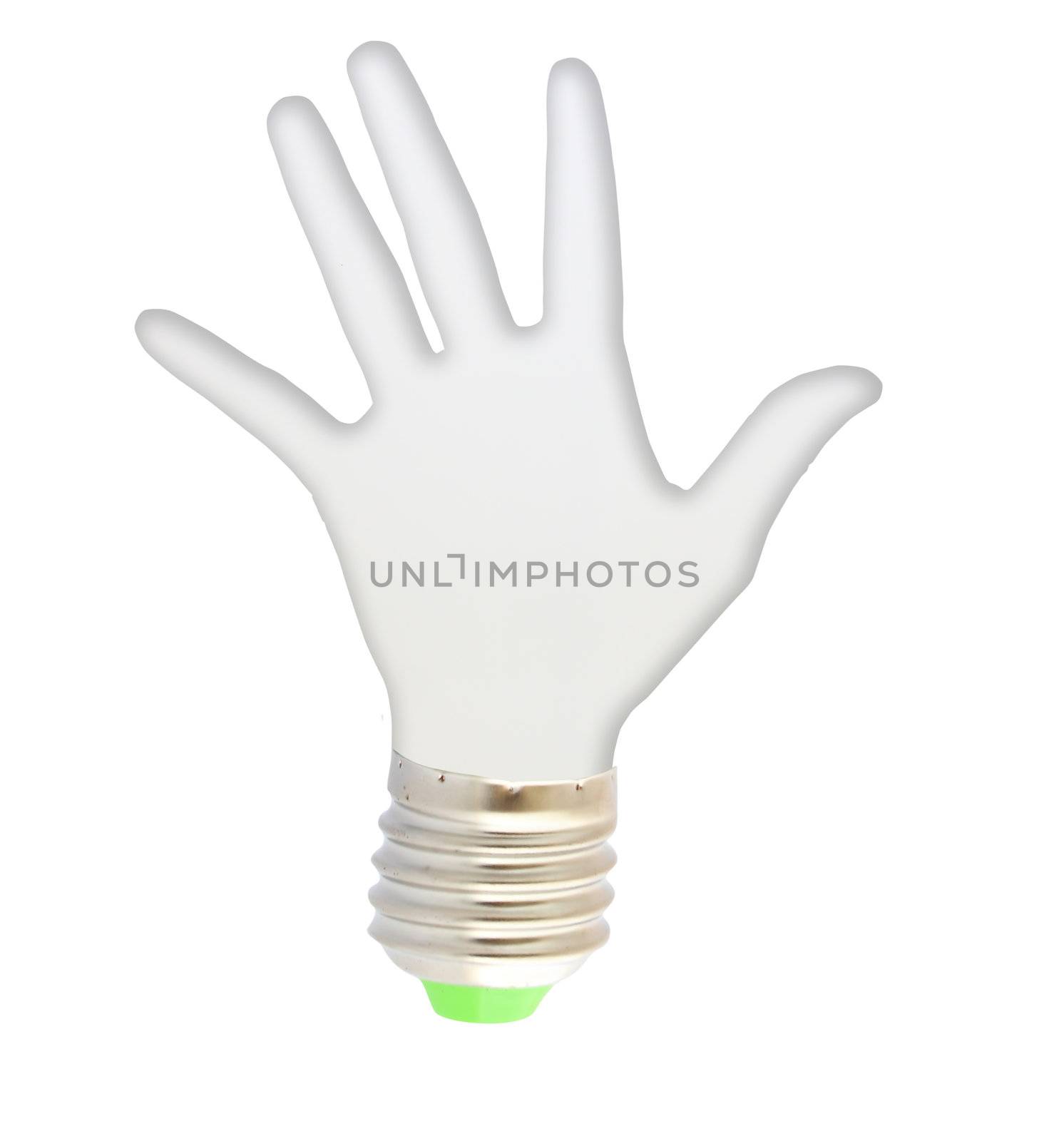 light bulb - hand