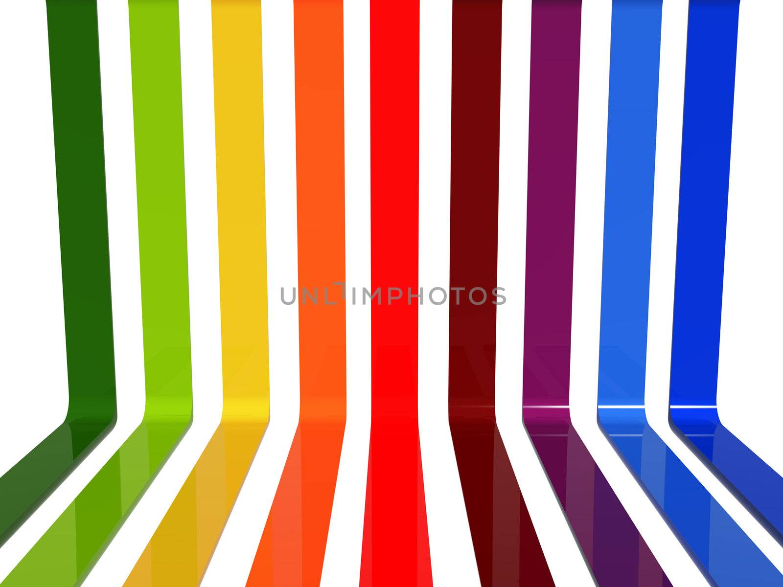 3d rainbow lines by marinini