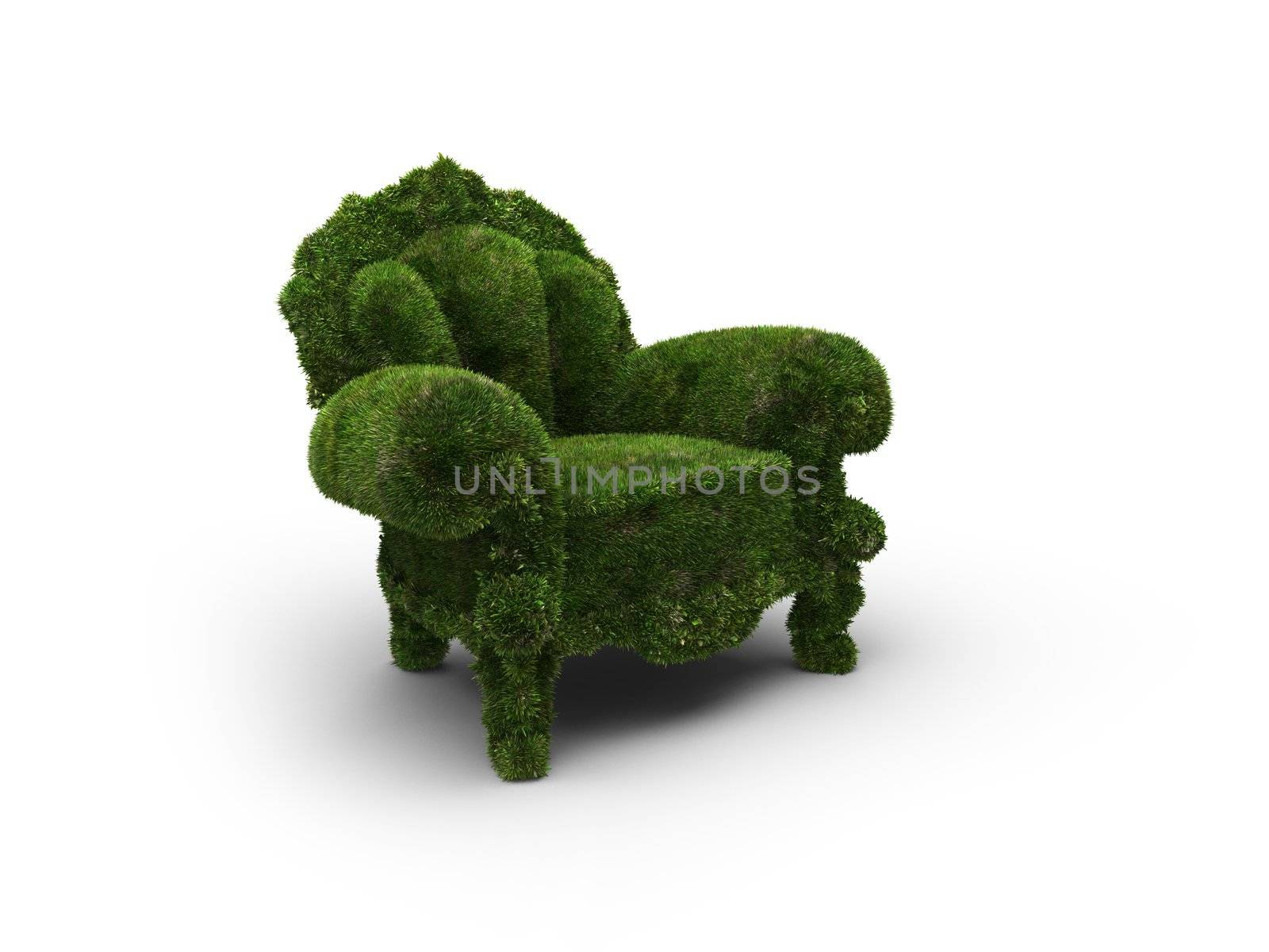 chair designed as an herbal