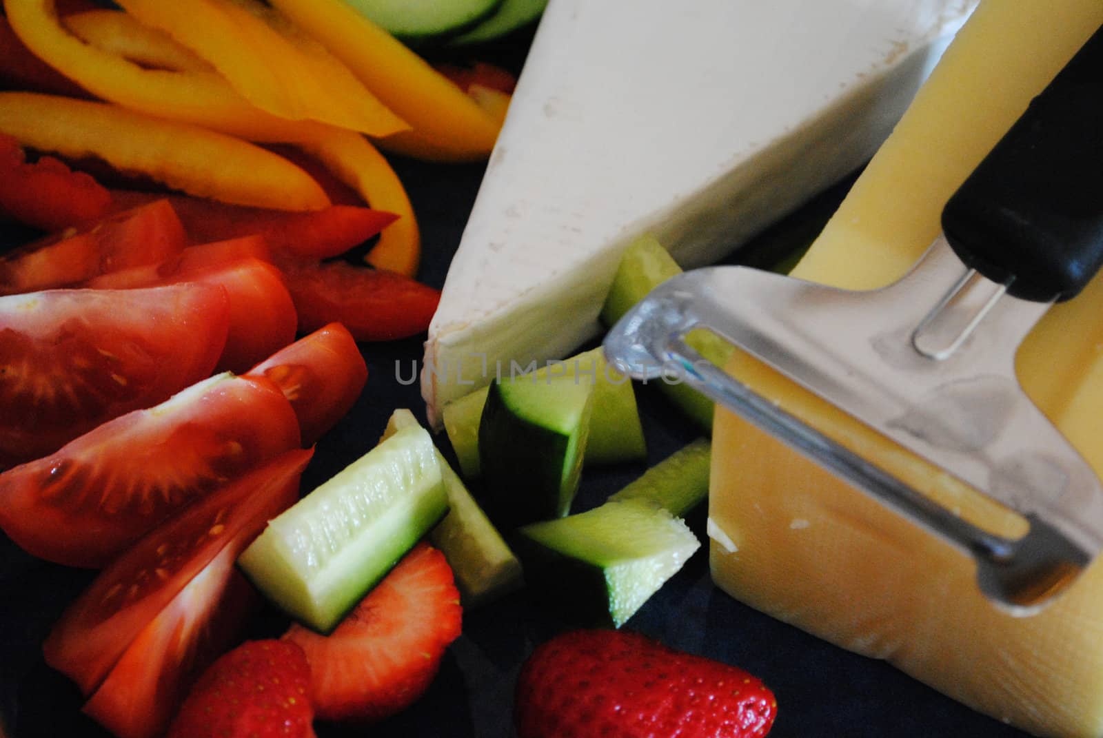A typical scandinavian cheese plate.
