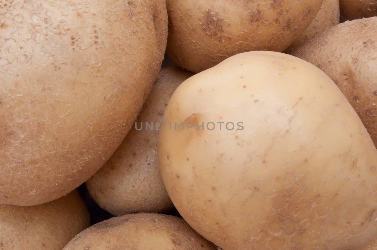 Freshly dug organic potatoes by 72soul