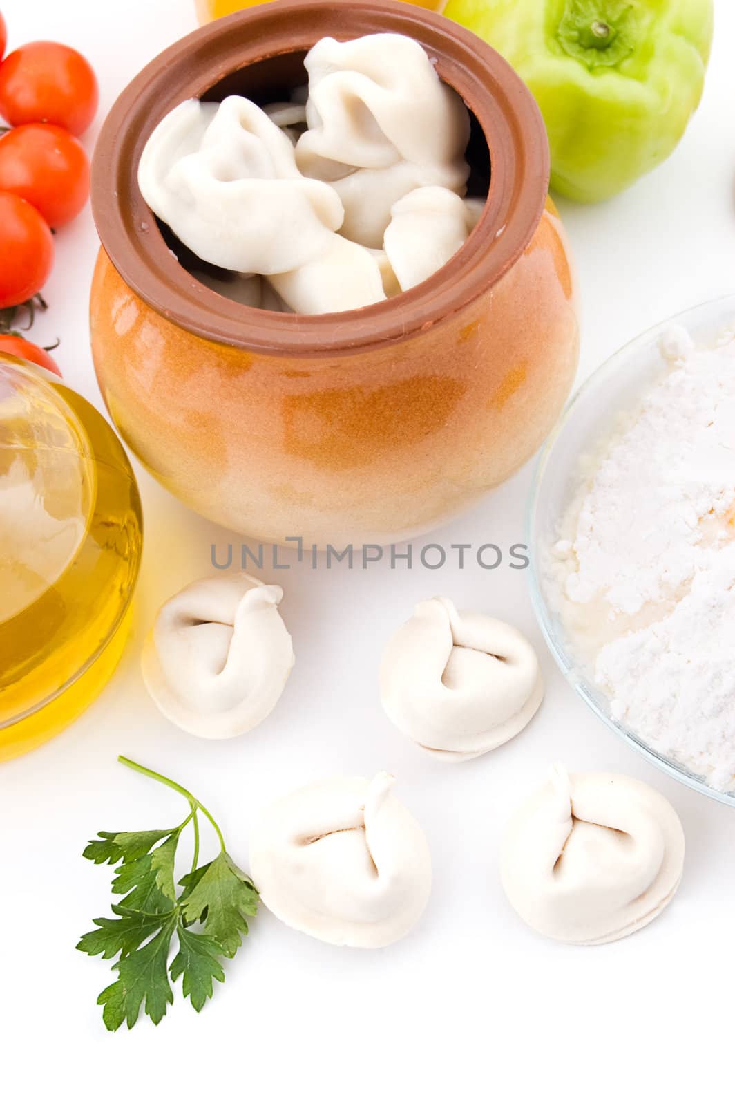 Meat dumplings in pot by Angel_a