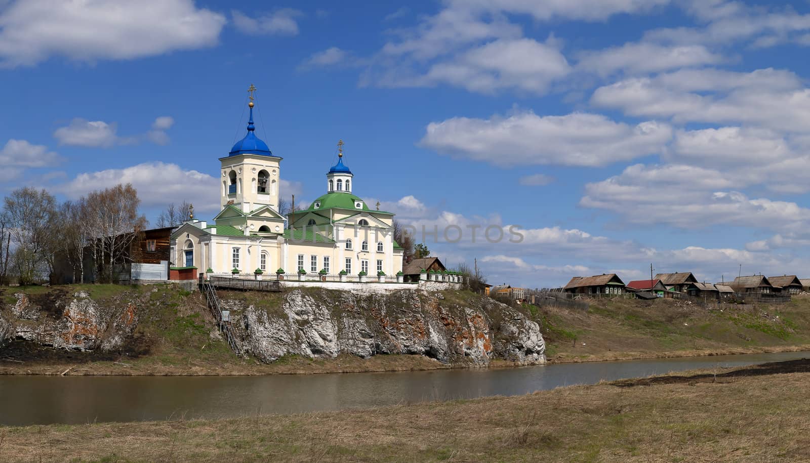 George Pobedonostsa's temple. Village Sloboda. The river Chusovaia. Sverdlovsk area.