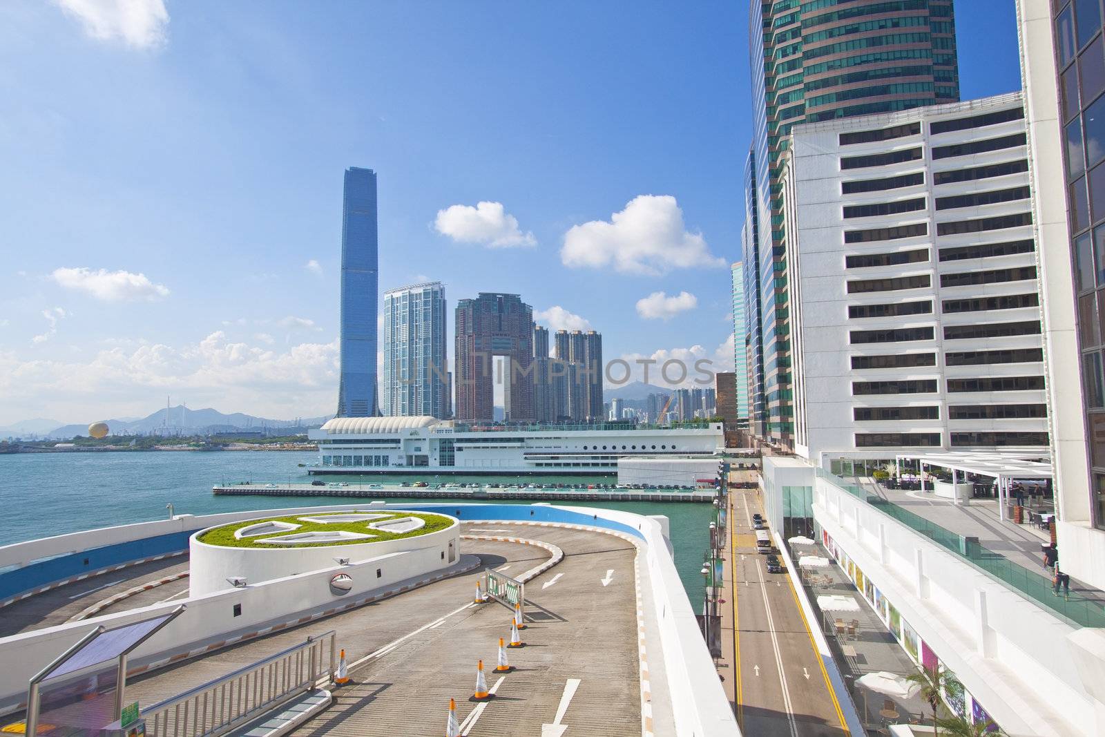 Hong Kong skyline at day by kawing921