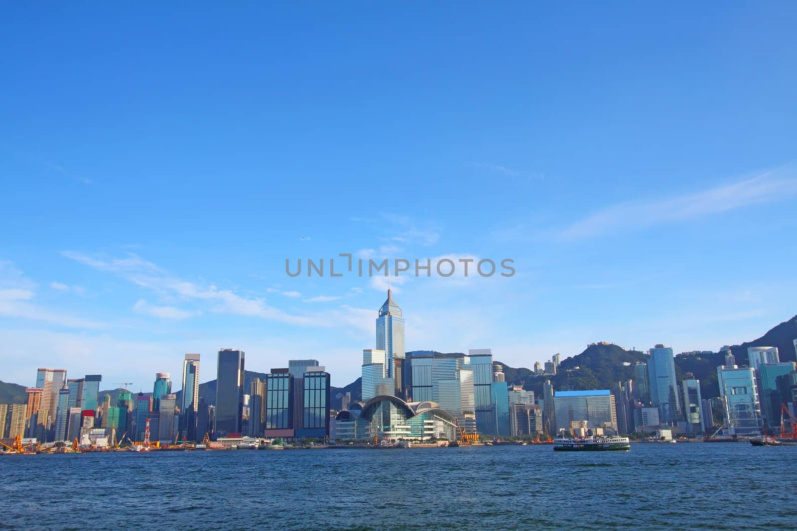 Hong Kong skyline at day by kawing921