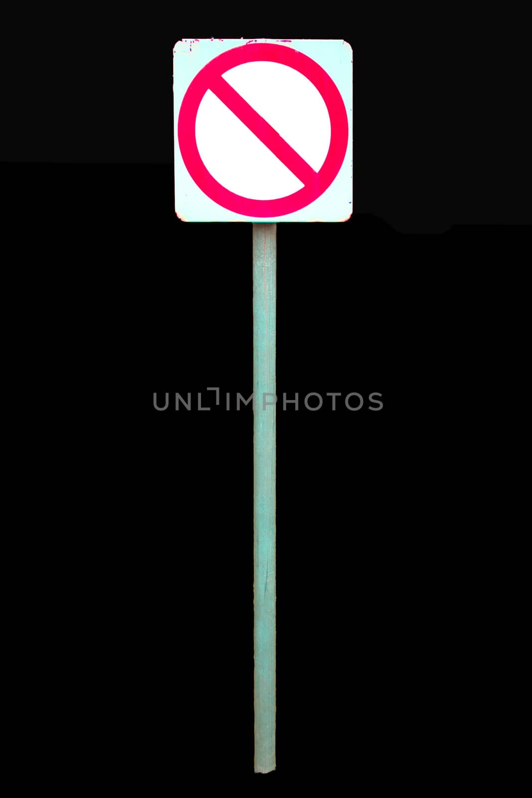 Do not have a banner on a white background isolated on black background.