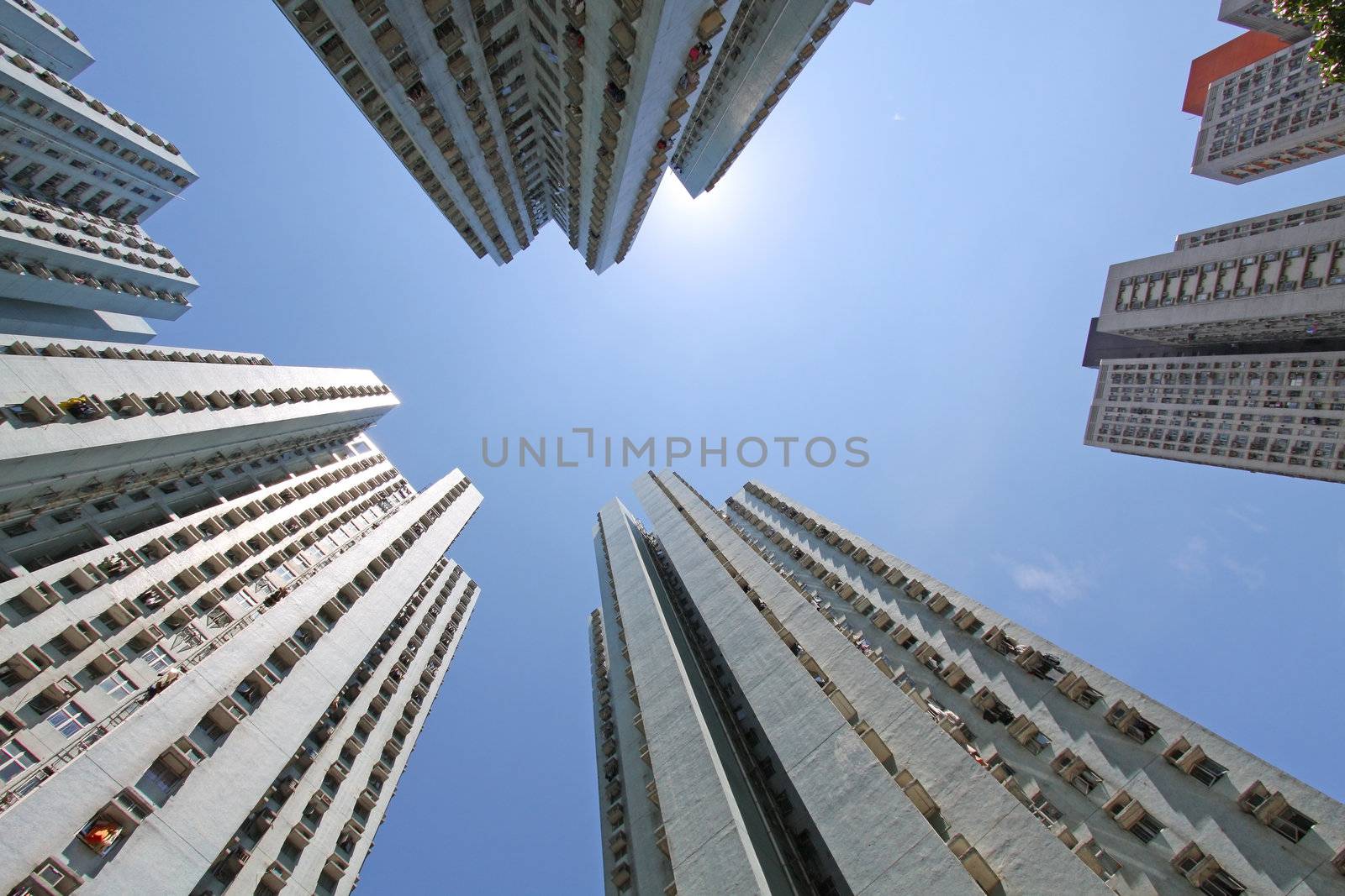 Hong Kong crowded housing apartments