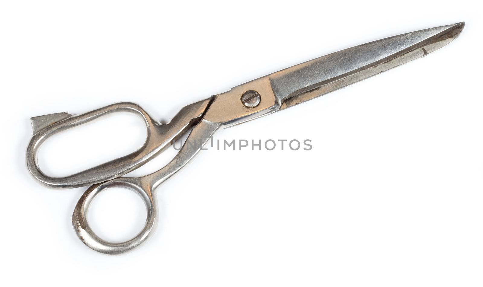 retro-scissors on a white background