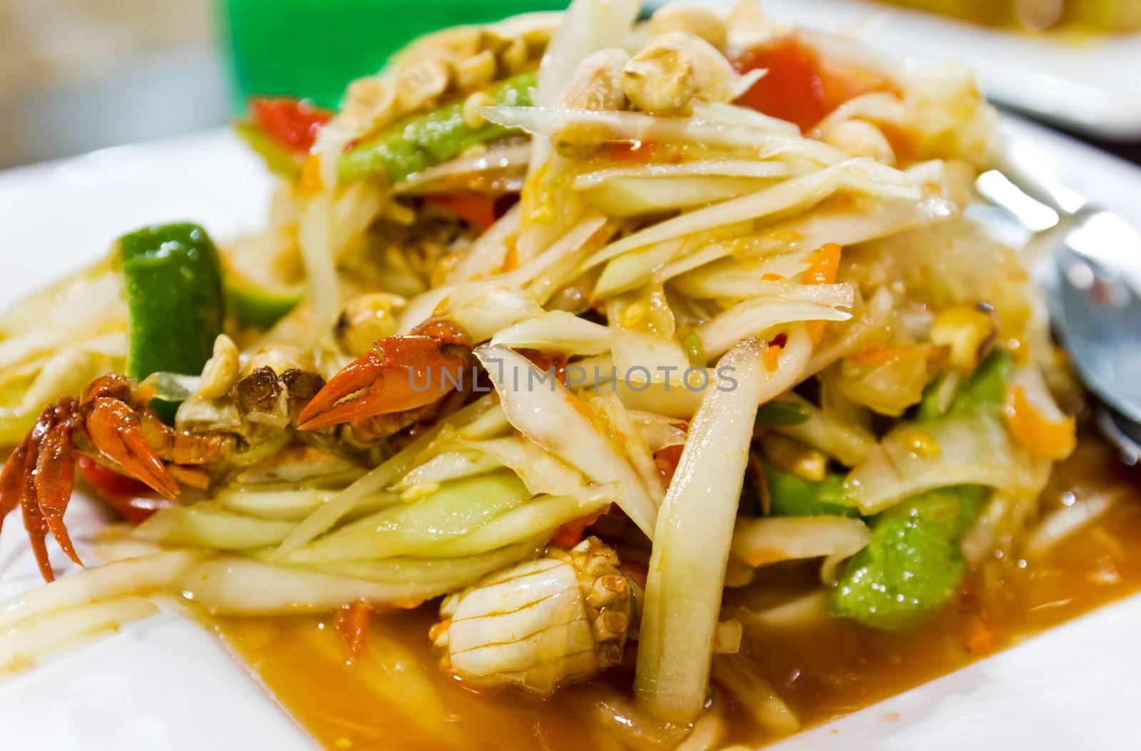 Thai cuisine ,delicious thai food / somtum