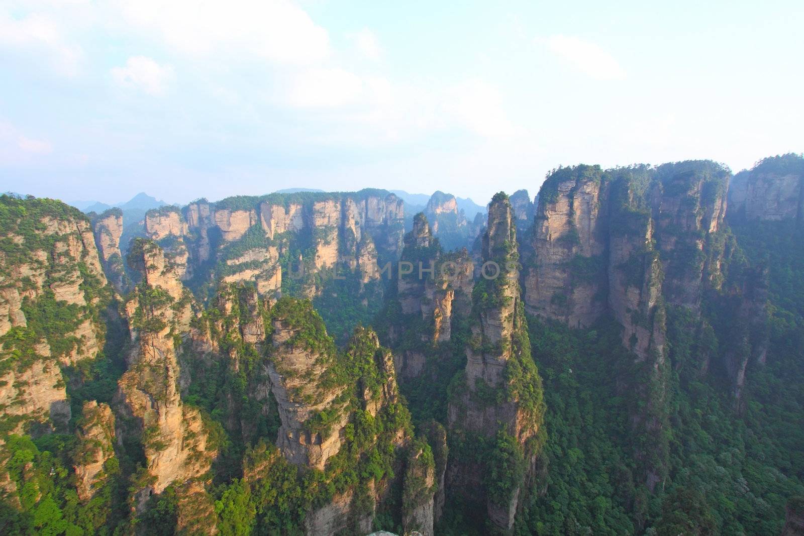 Mountain landscape of Zhangjiajie in China