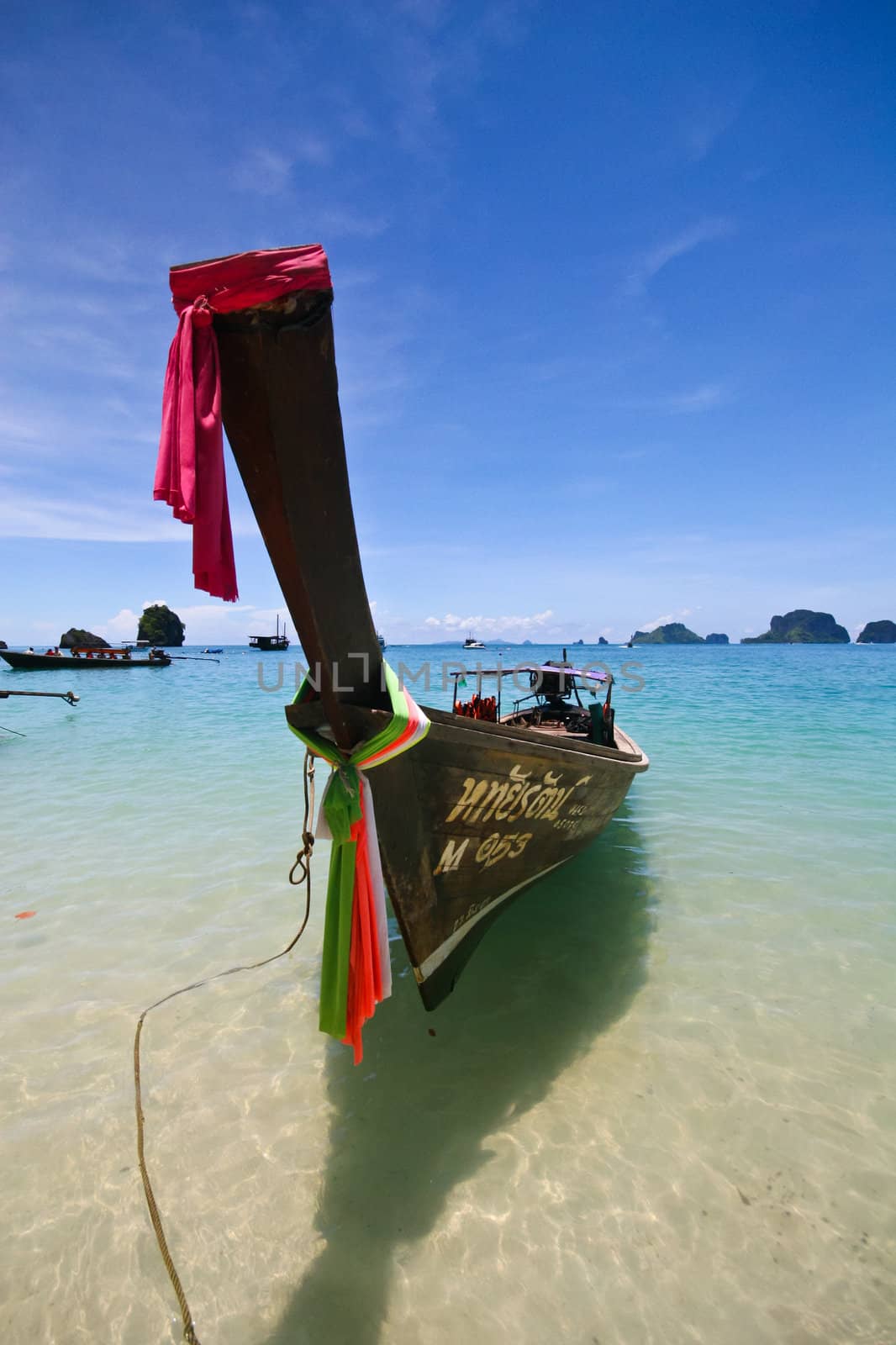 Longtail boat,  Krabi , west coast of Thailand by Suriyaphoto