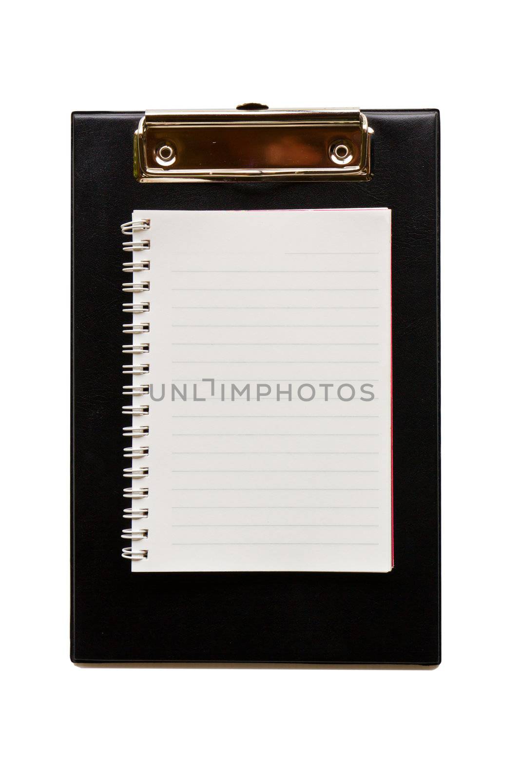 Clip board leather  with blank paper