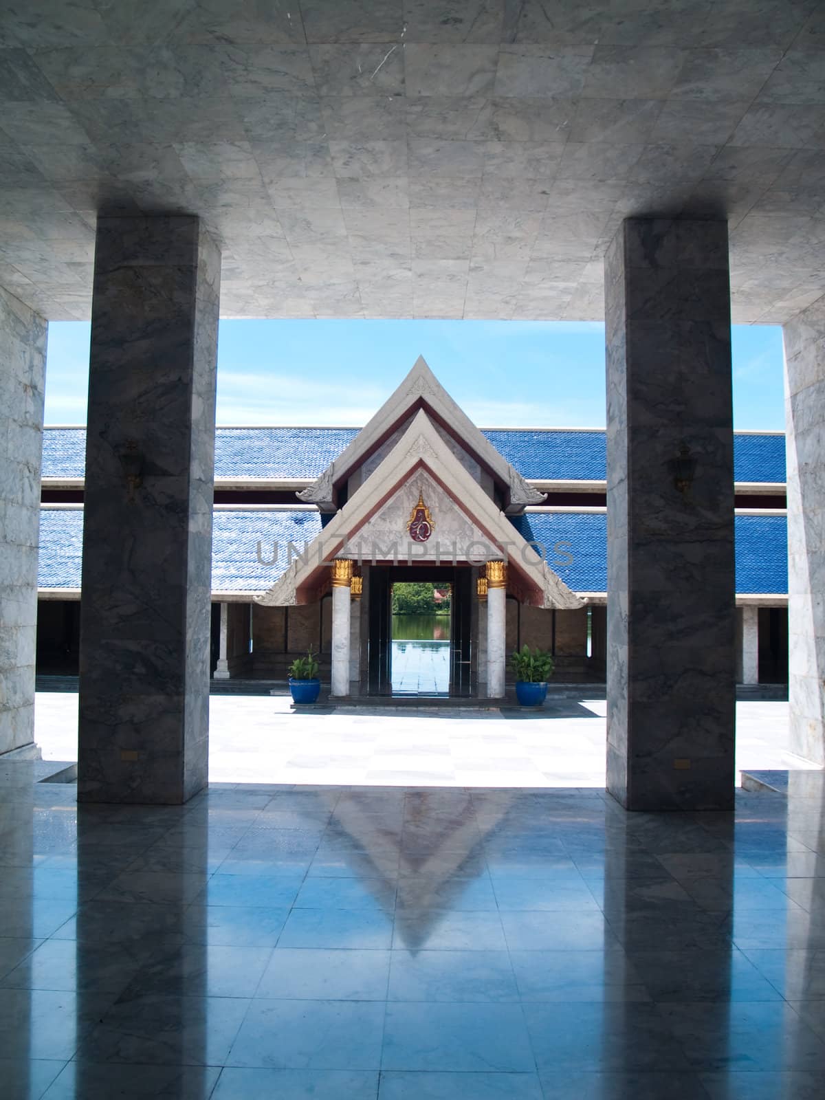 This building use for store marble Tripitaka, Buddhamonthon, Nakhon Pathom, Thailand