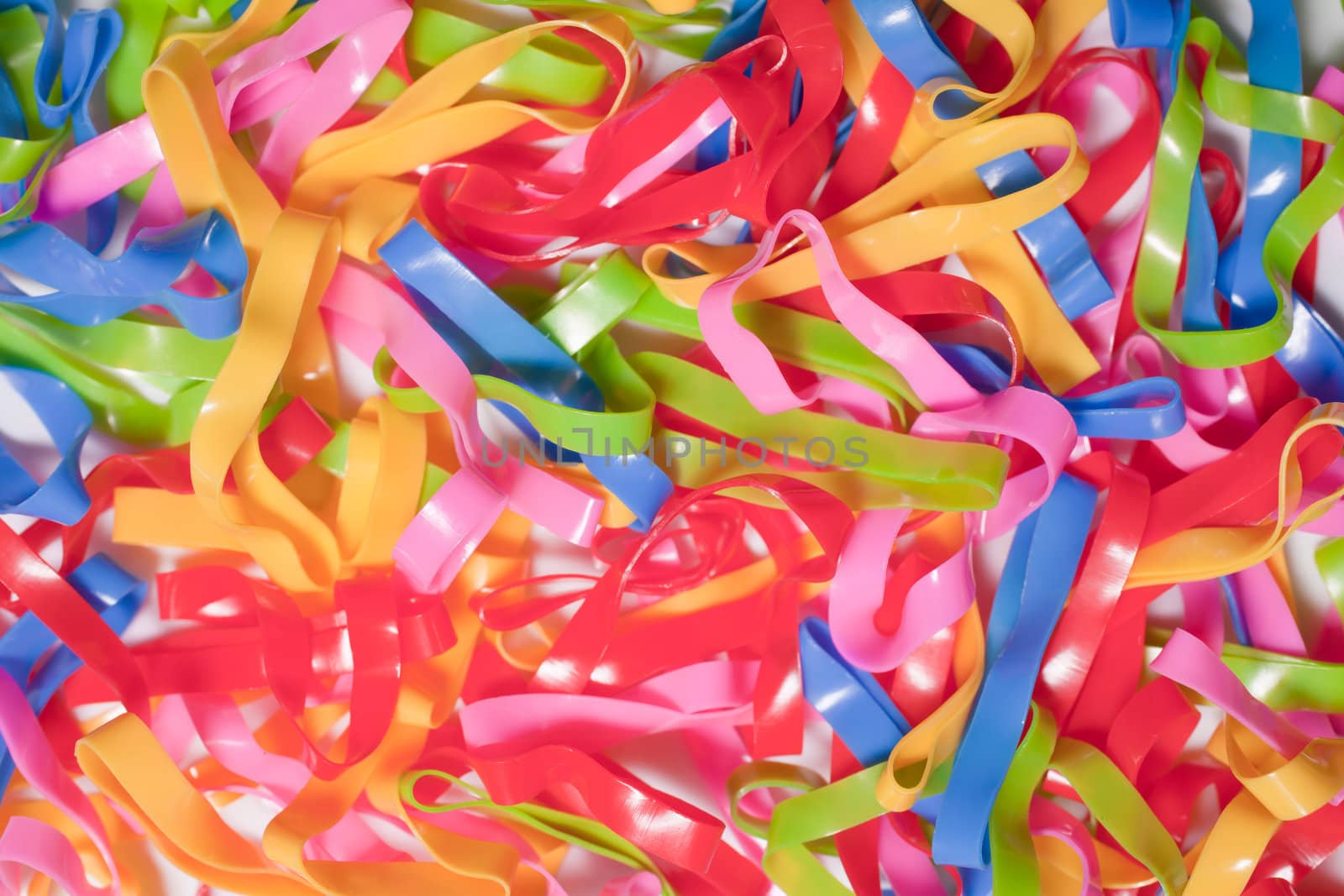 Colorful rubber bands   by Suriyaphoto