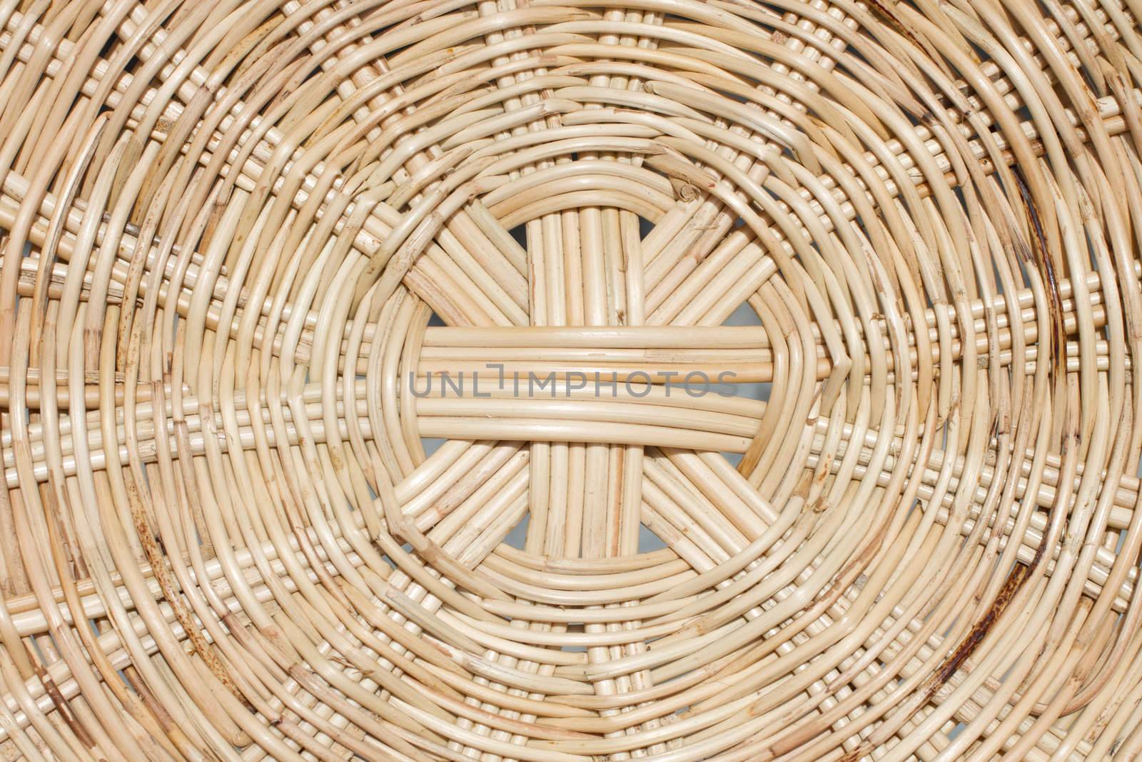 Hand make rattan basket by Suriyaphoto
