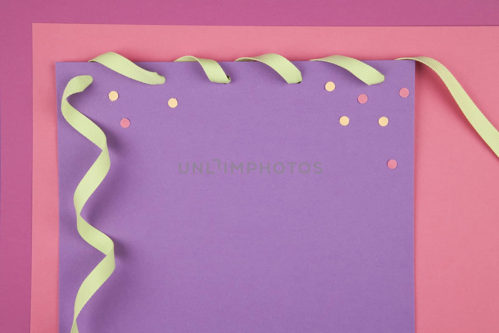 colorful paper notes with ribbon