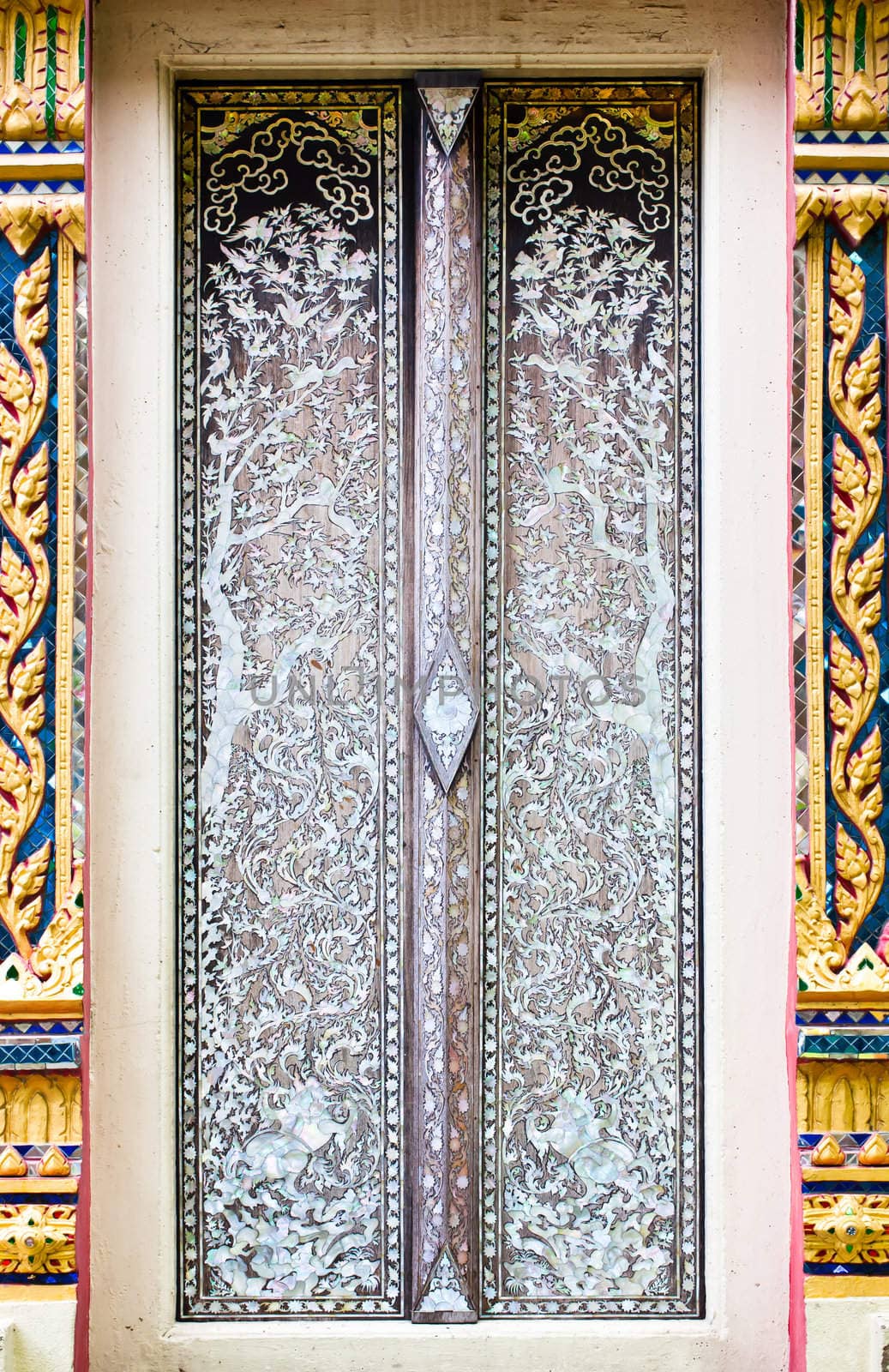 Thai Temple window style  by Suriyaphoto