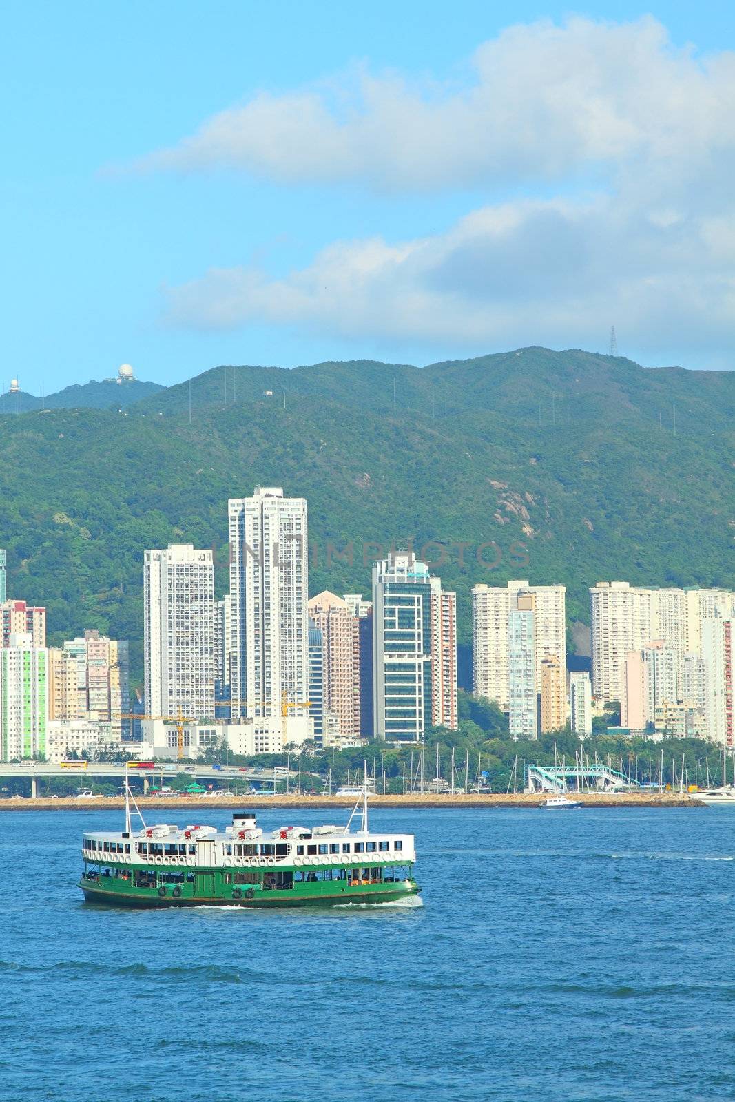 Star Ferry in Hong Kong. It is one of the oldest transportation in Hong Kong for more than 120 years. 