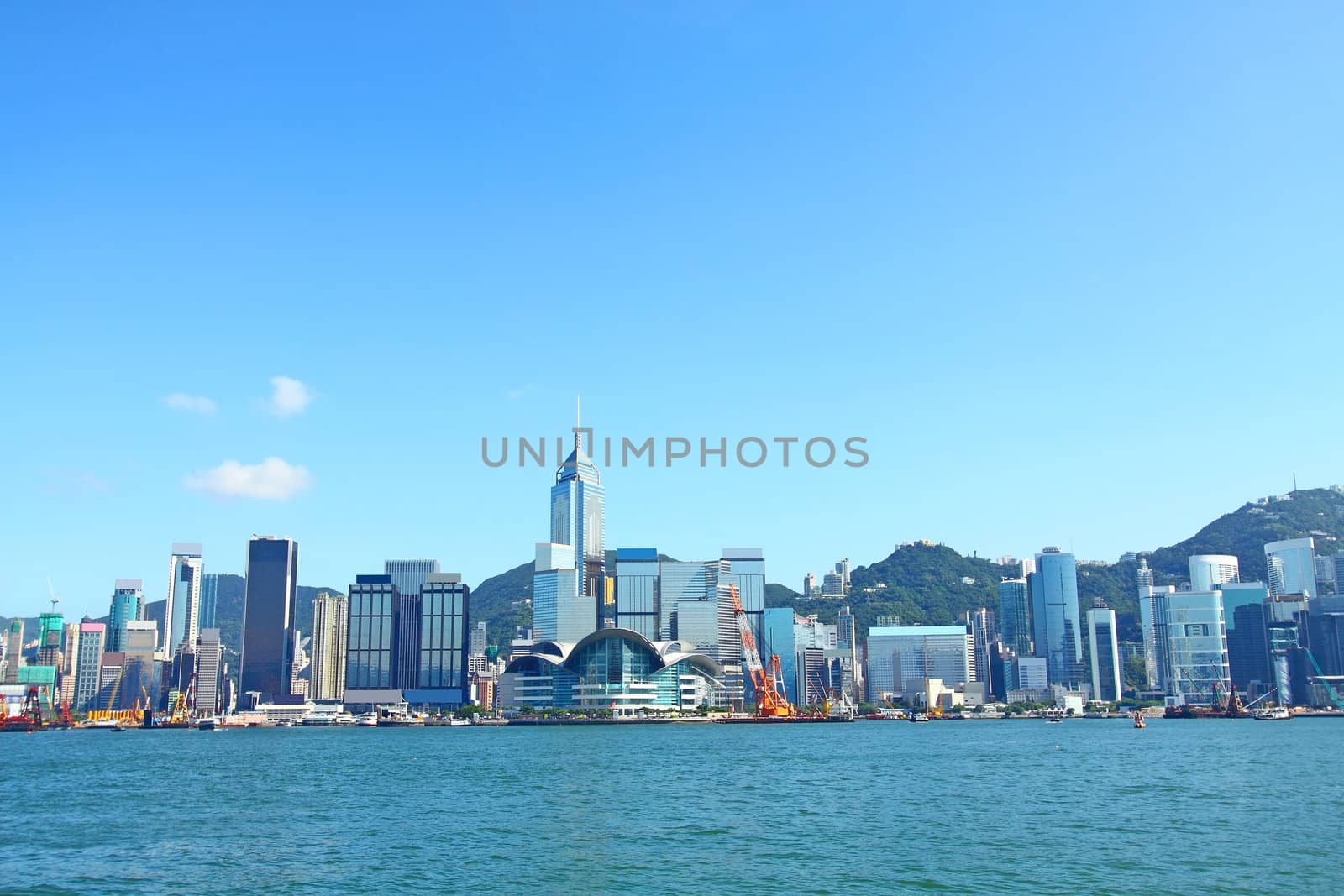 Hong Kong at day, it is a typical scene in this city.