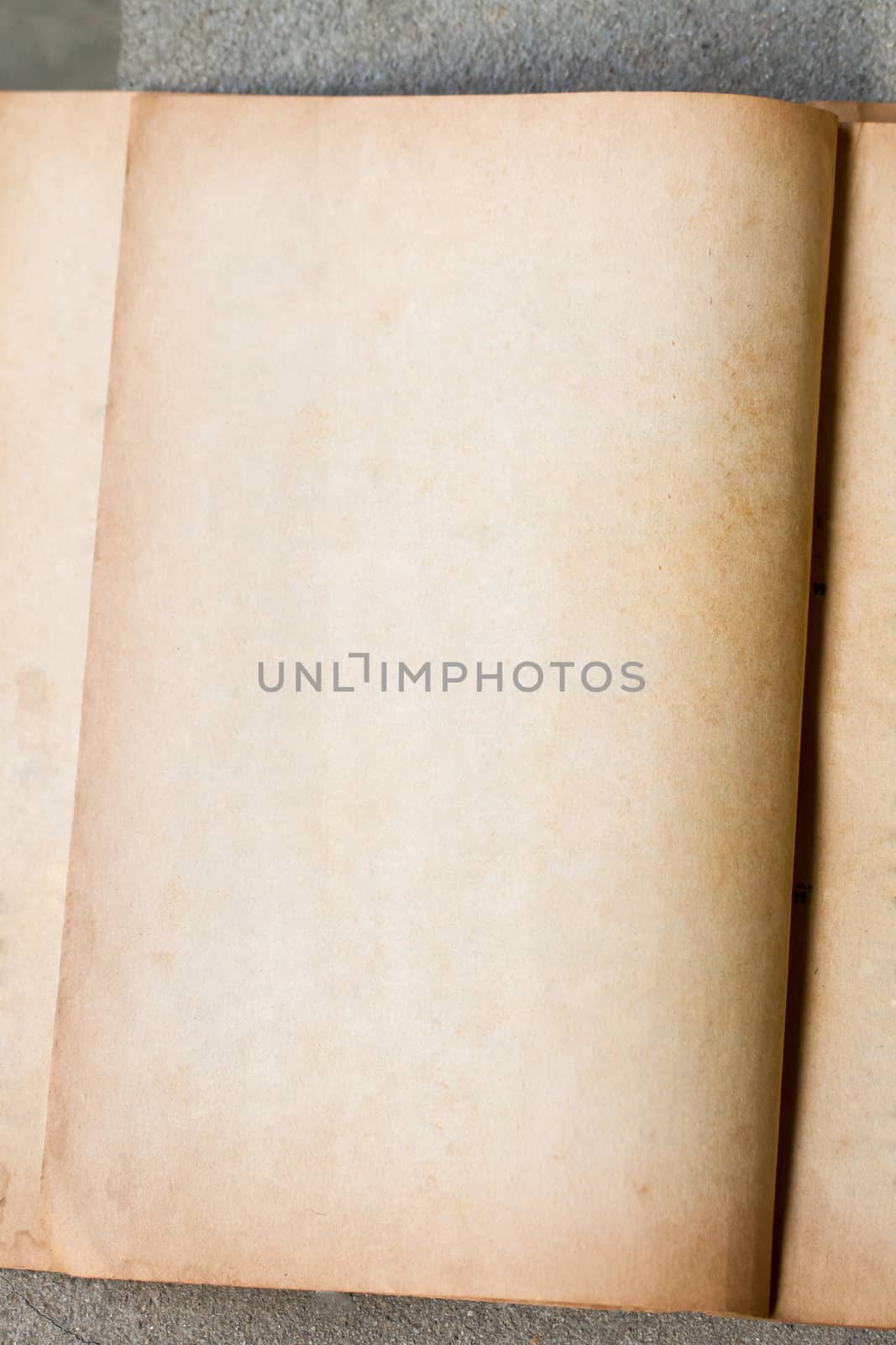 old antique vintage paper on stone background