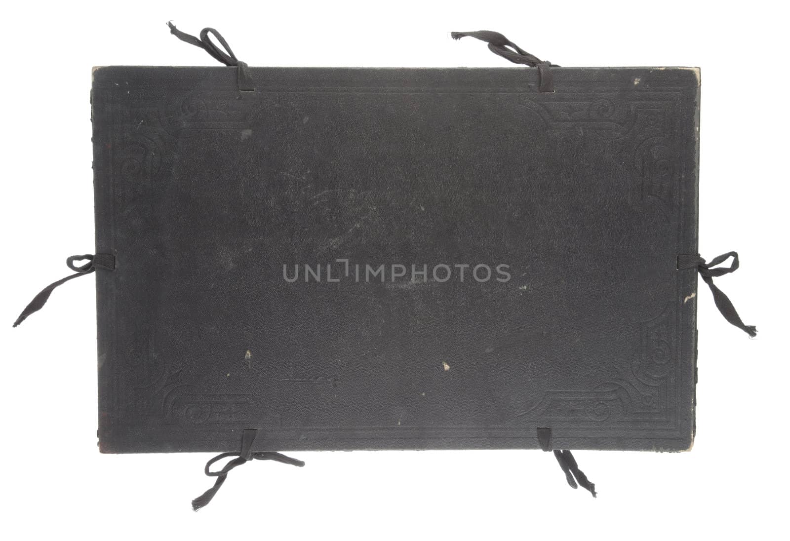 old folder isolated on white background